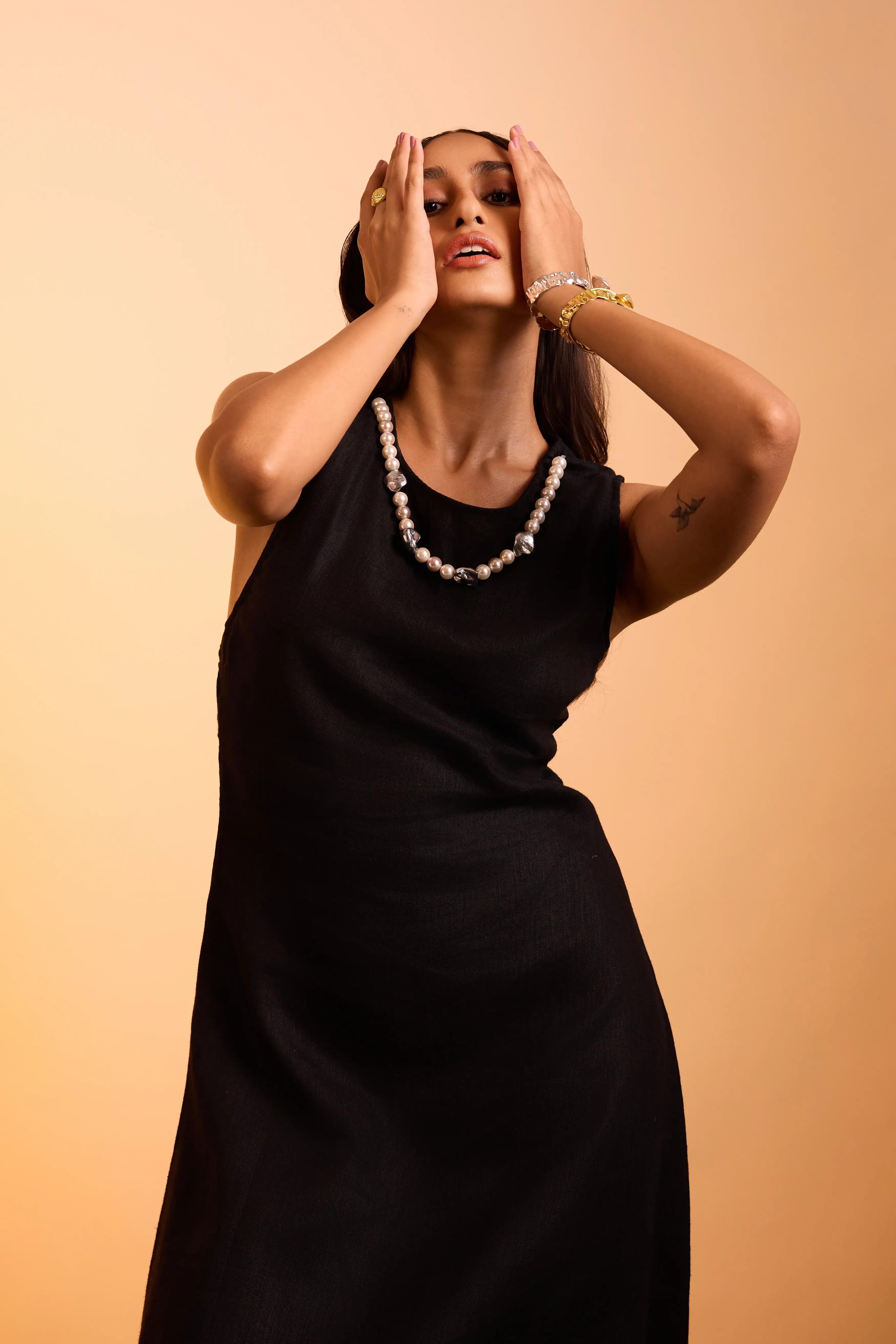 Luna Dress Jet Black