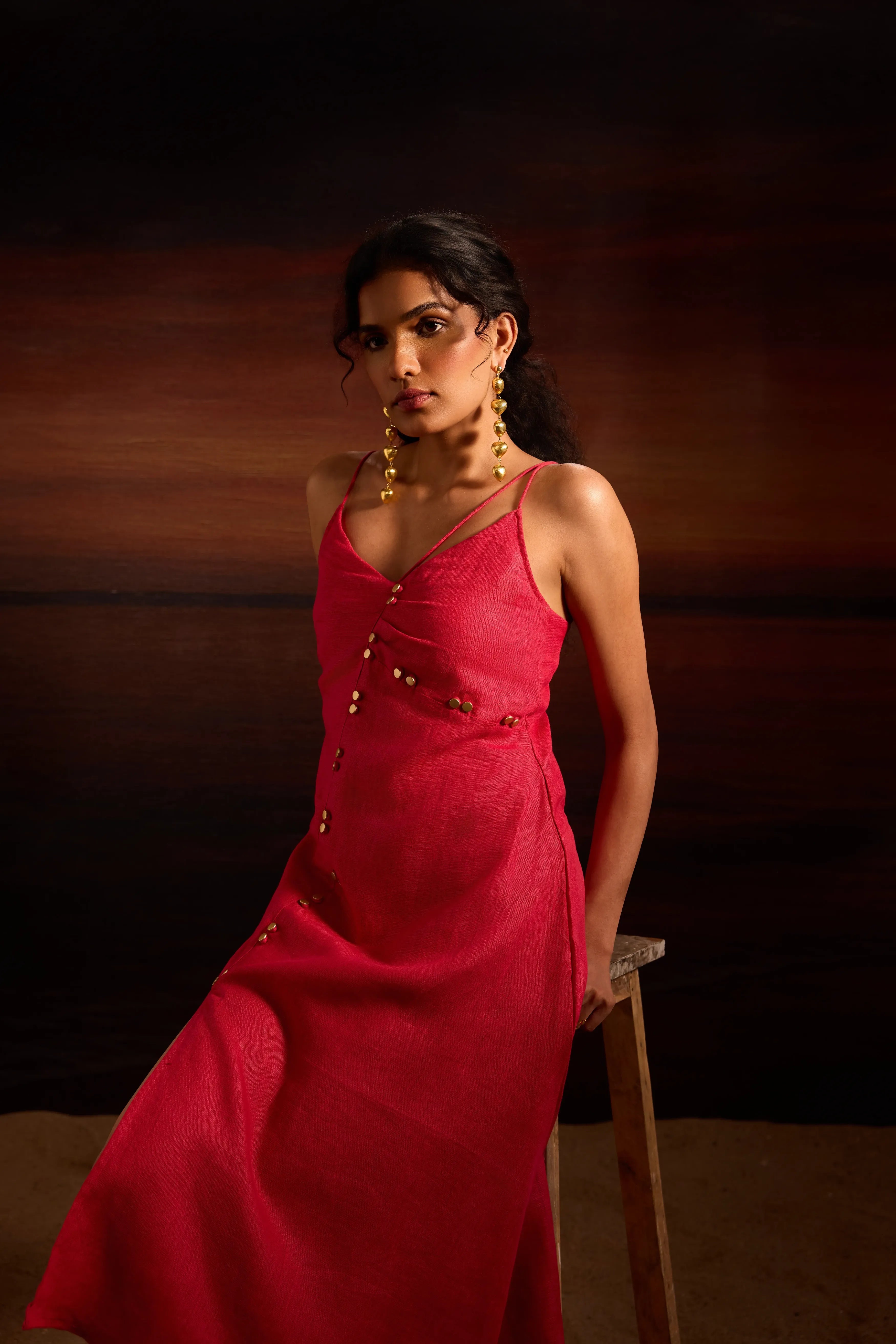 Esra Dress Fuchsia Pink