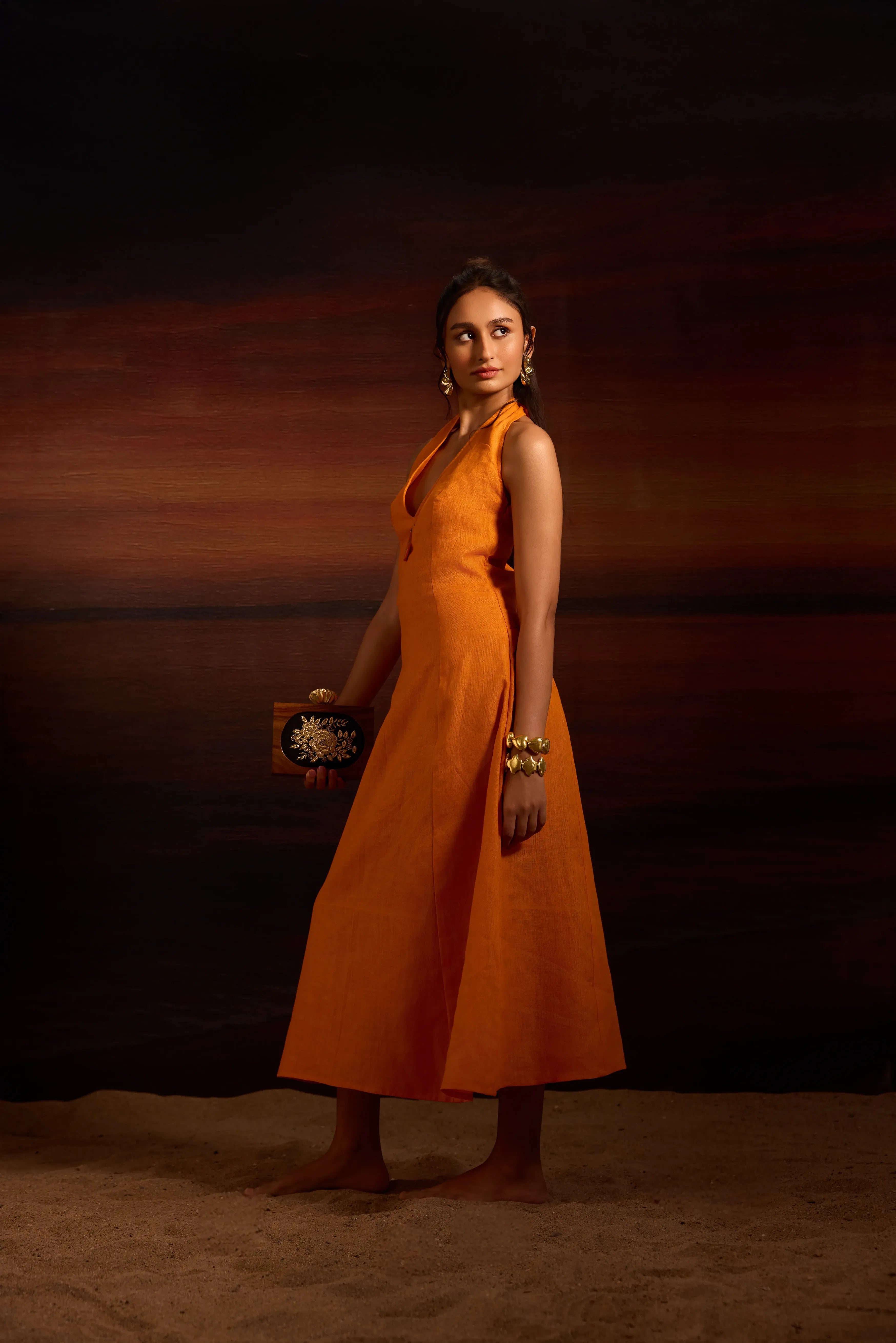 Samiha Dress Juicy Tangerine