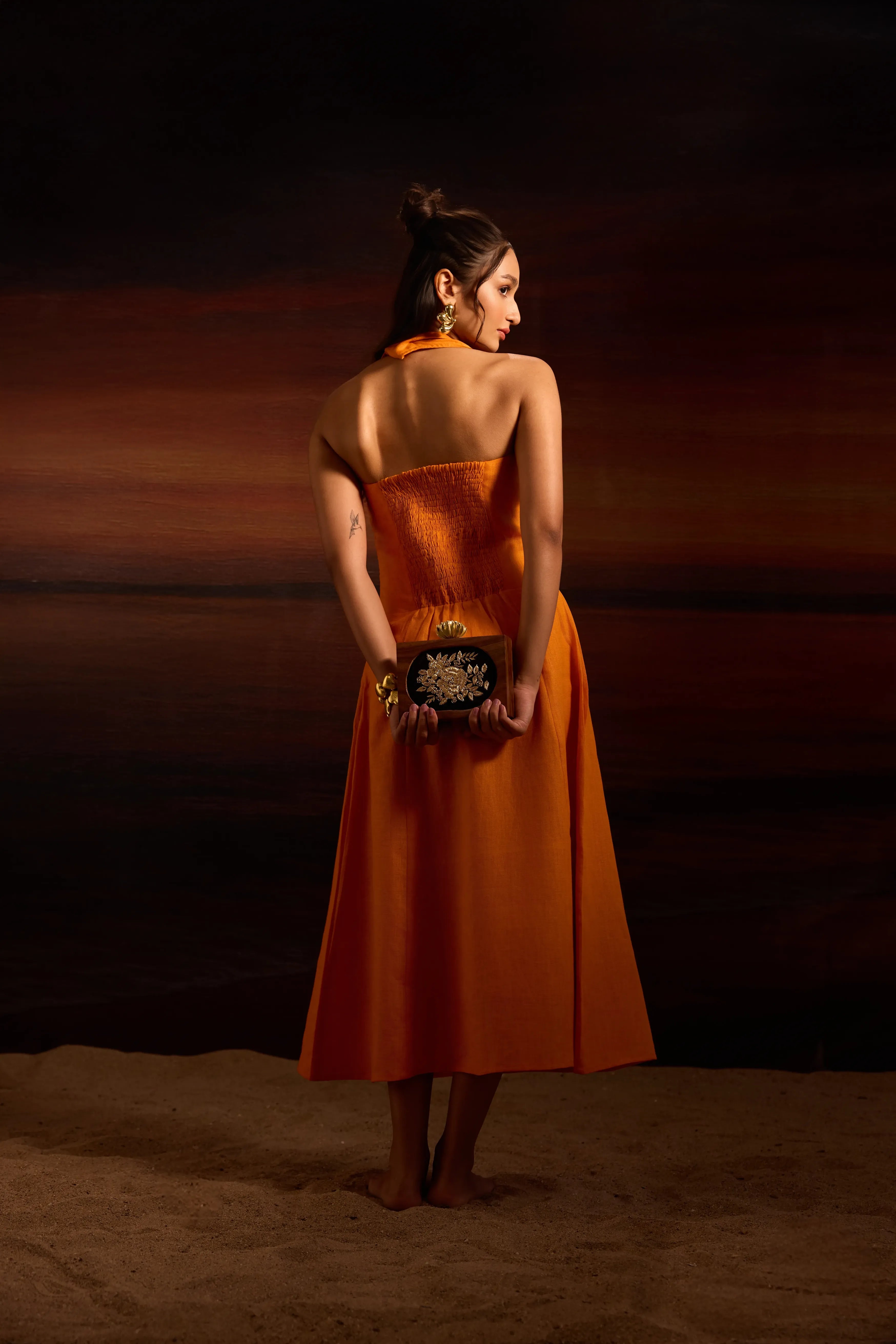 Samiha Dress Juicy Tangerine