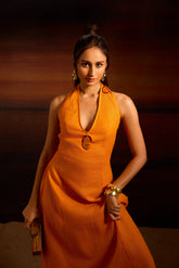 Samiha Dress Juicy Tangerine