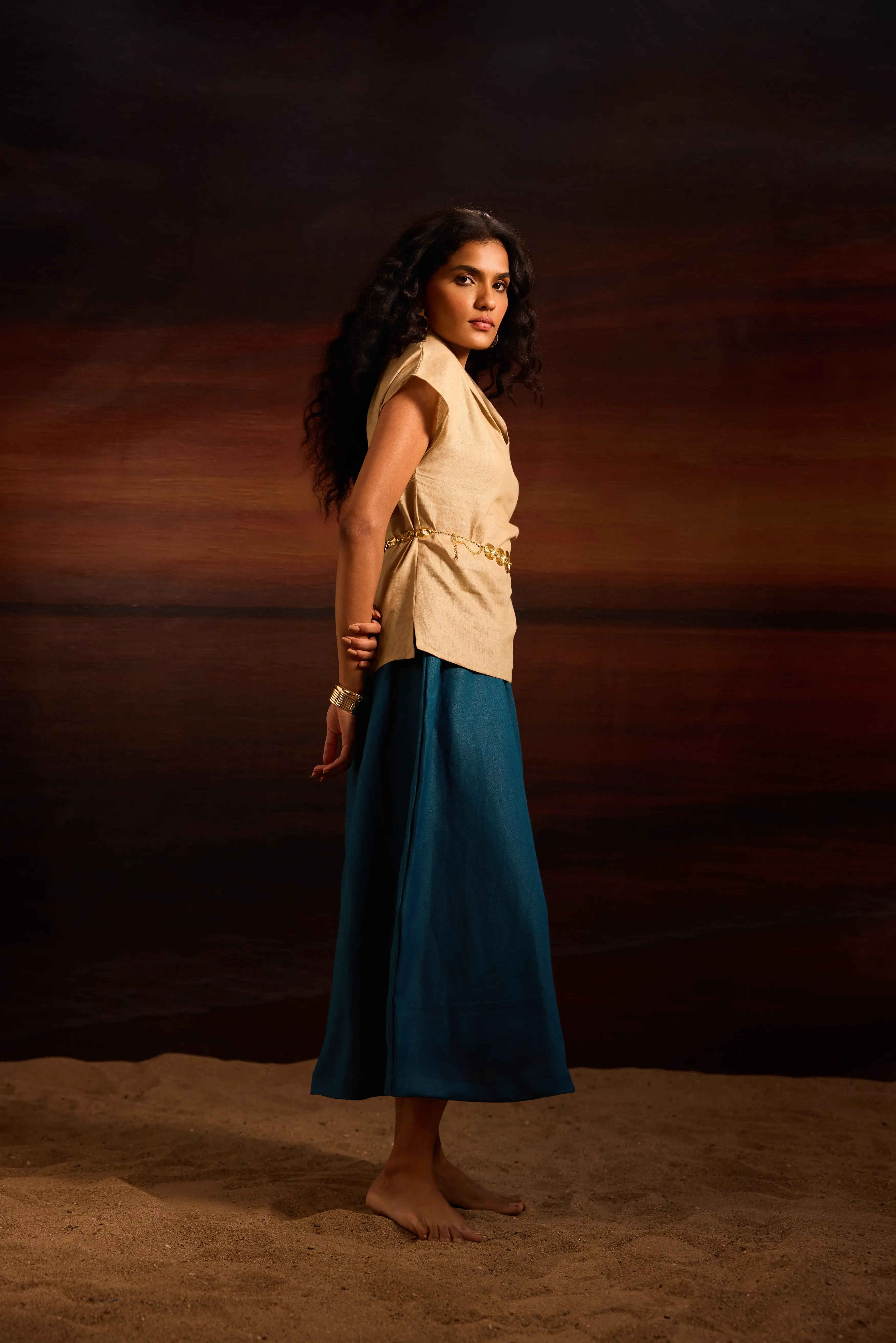 Maelis Top Raw Linen