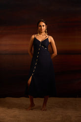 Esra Dress Carbon Blue