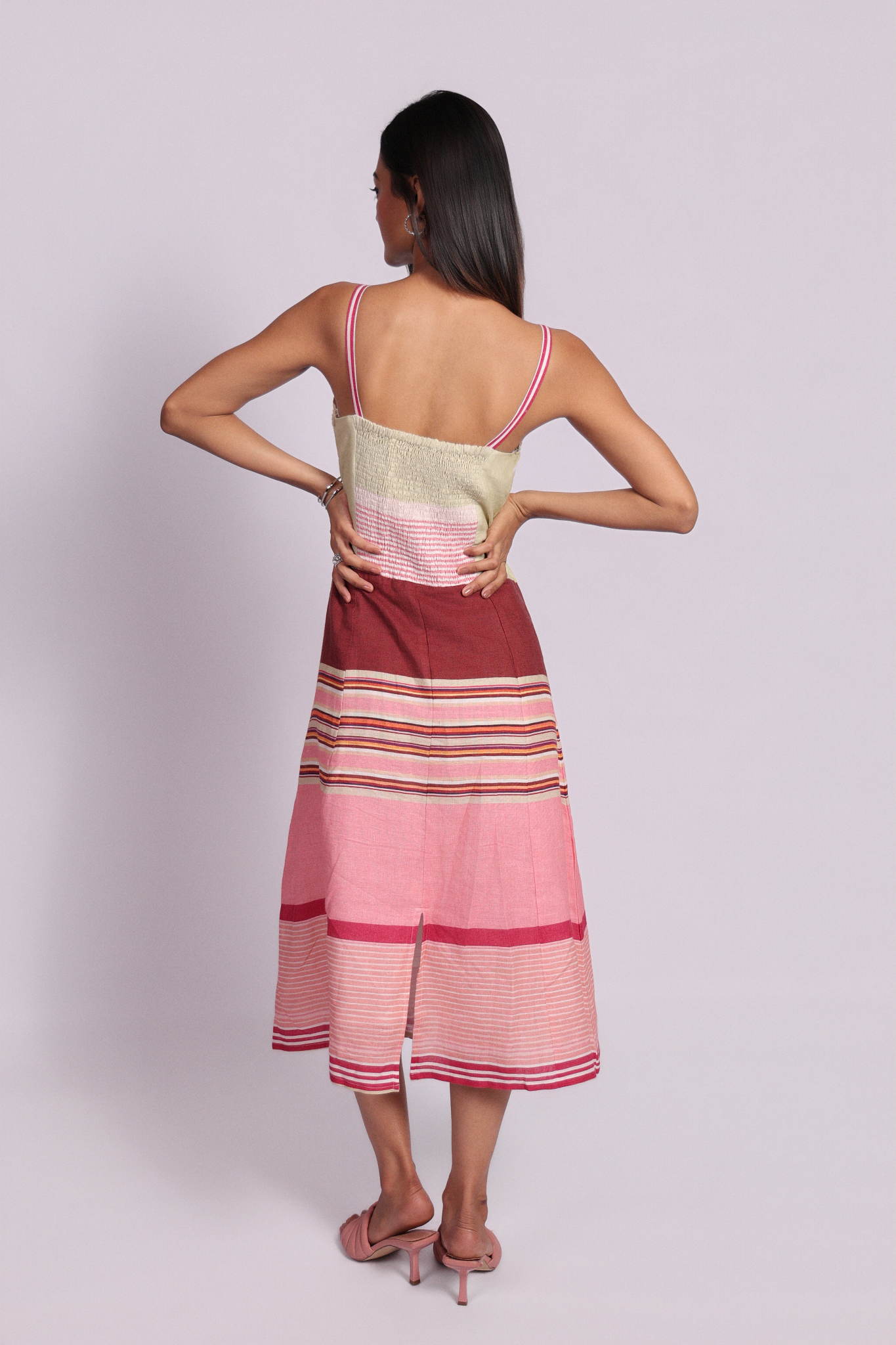 Marlow Dress Garden Stripes