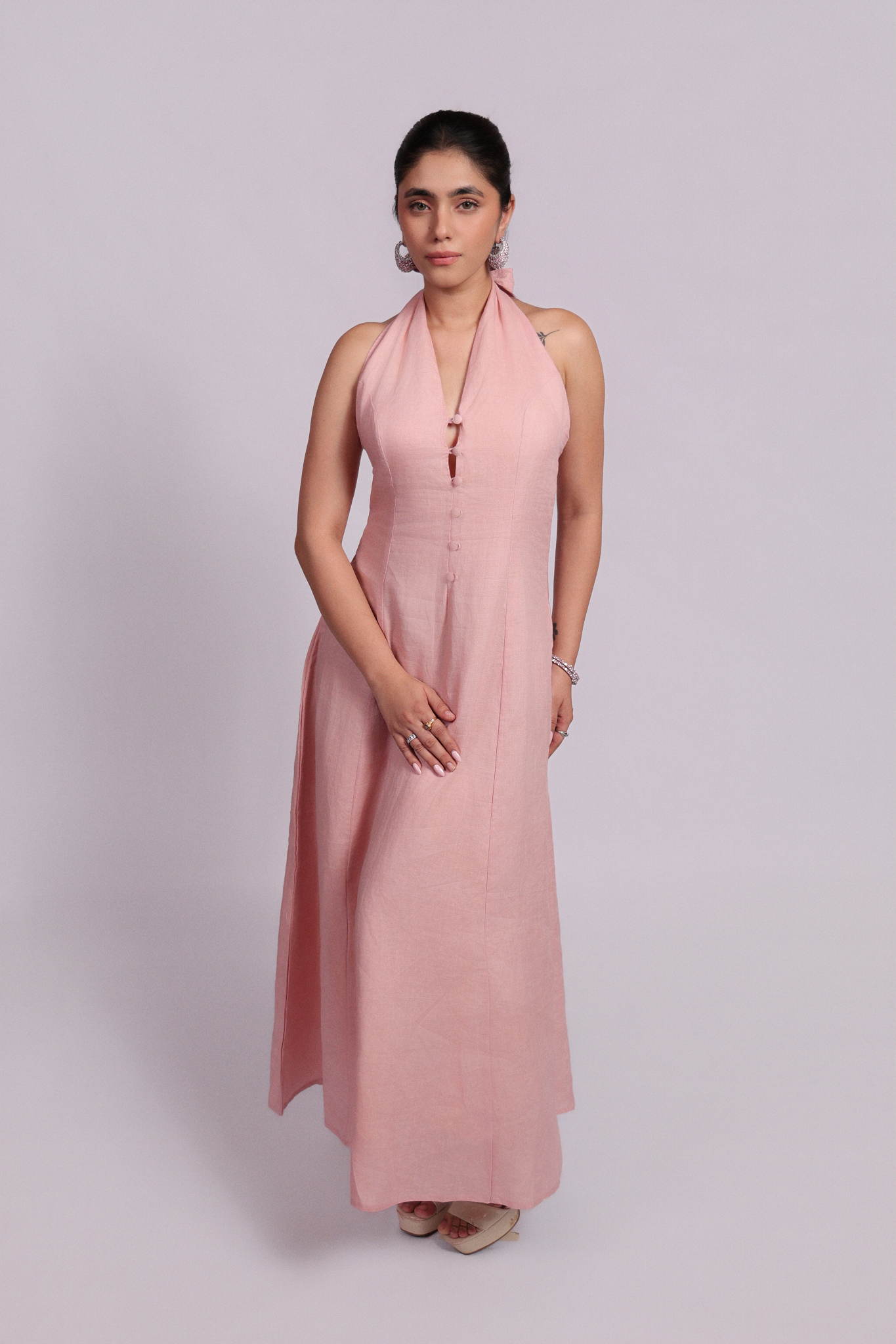 Natalia Dress Powder Pink