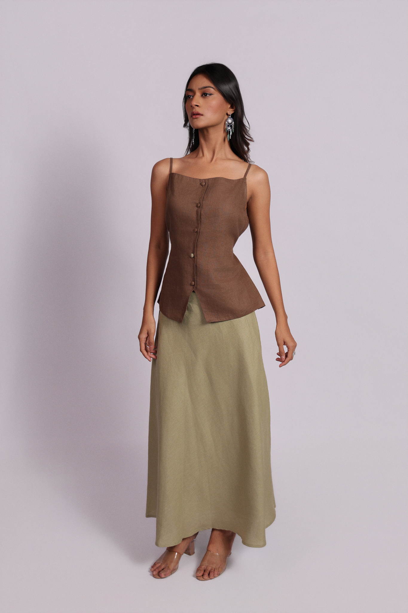 Fiona Top Chikoo Brown