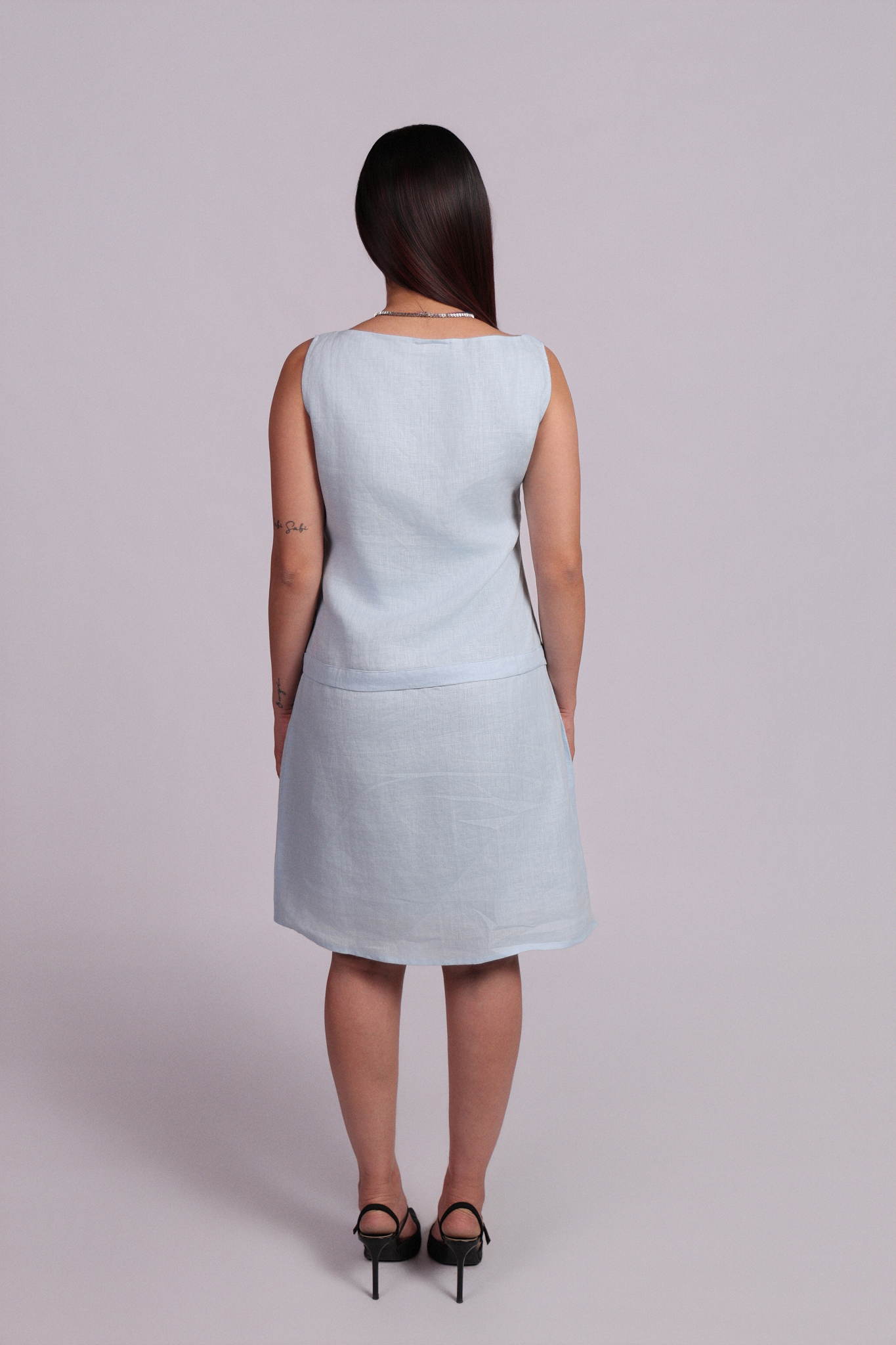 Amal Dress Sky Blue