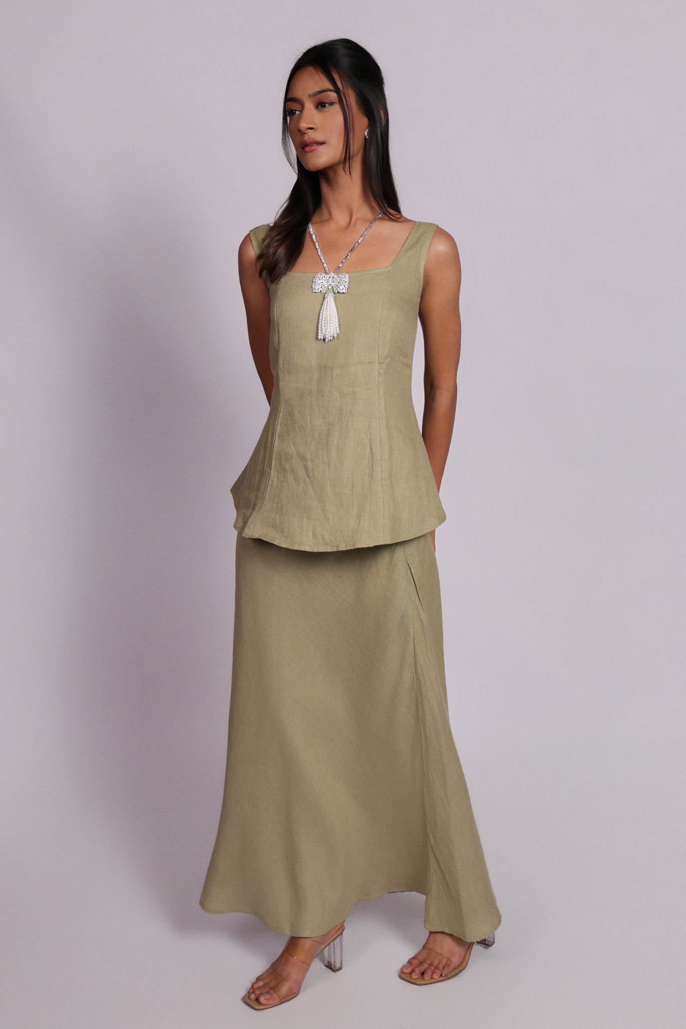 Ana Skirt Soft Olive