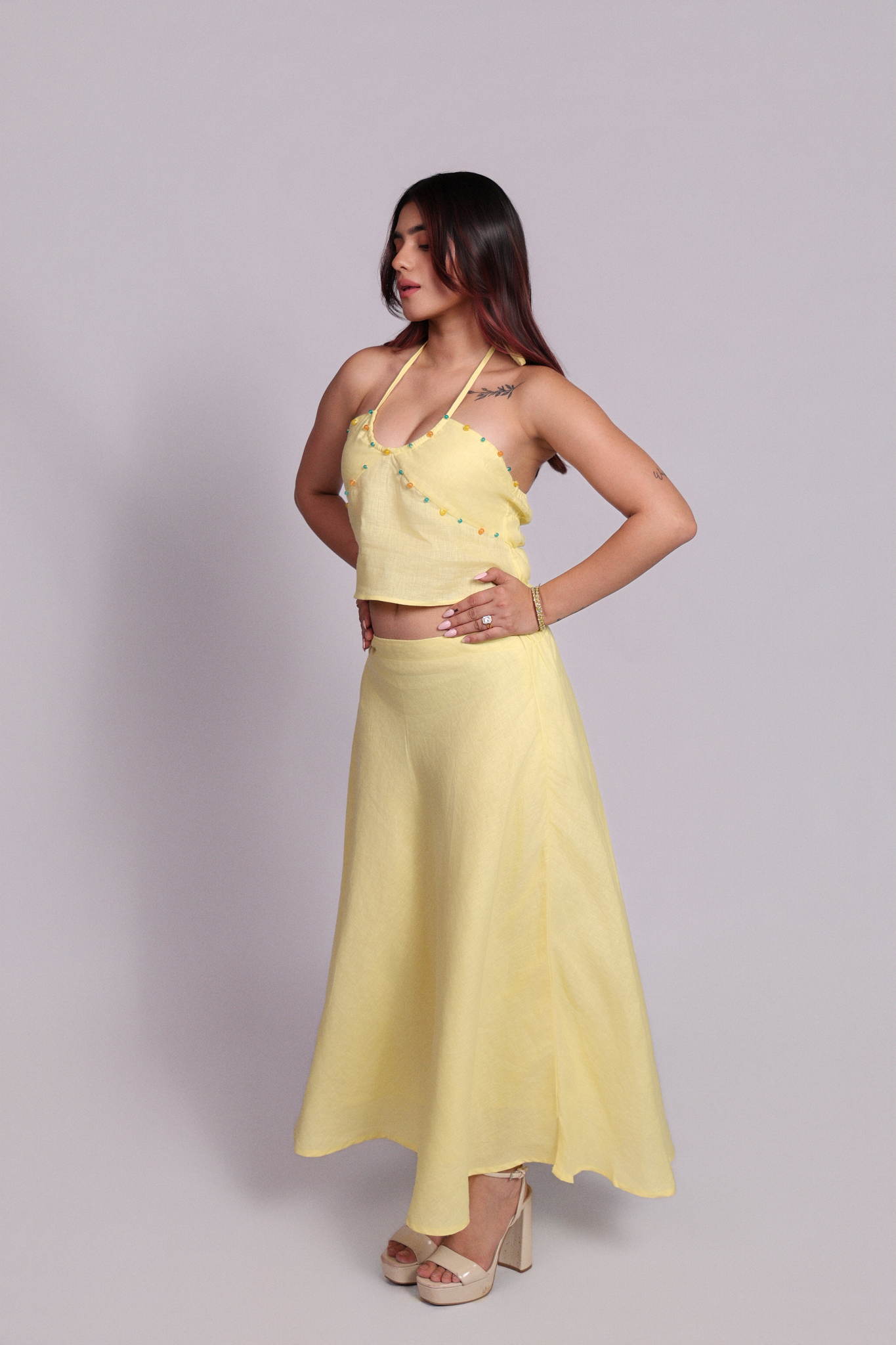 Tulum Skirt Lemon Yellow