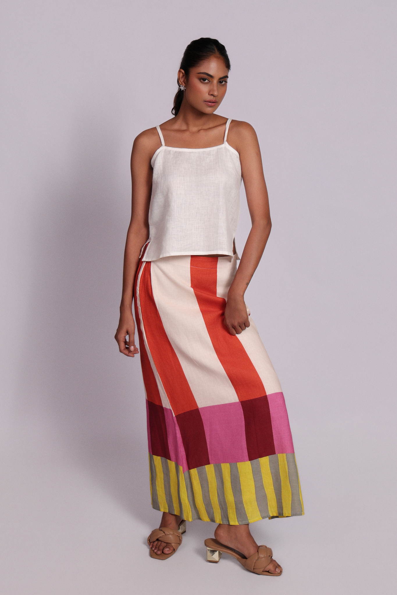 Sicily Skirt Sunset Stripes