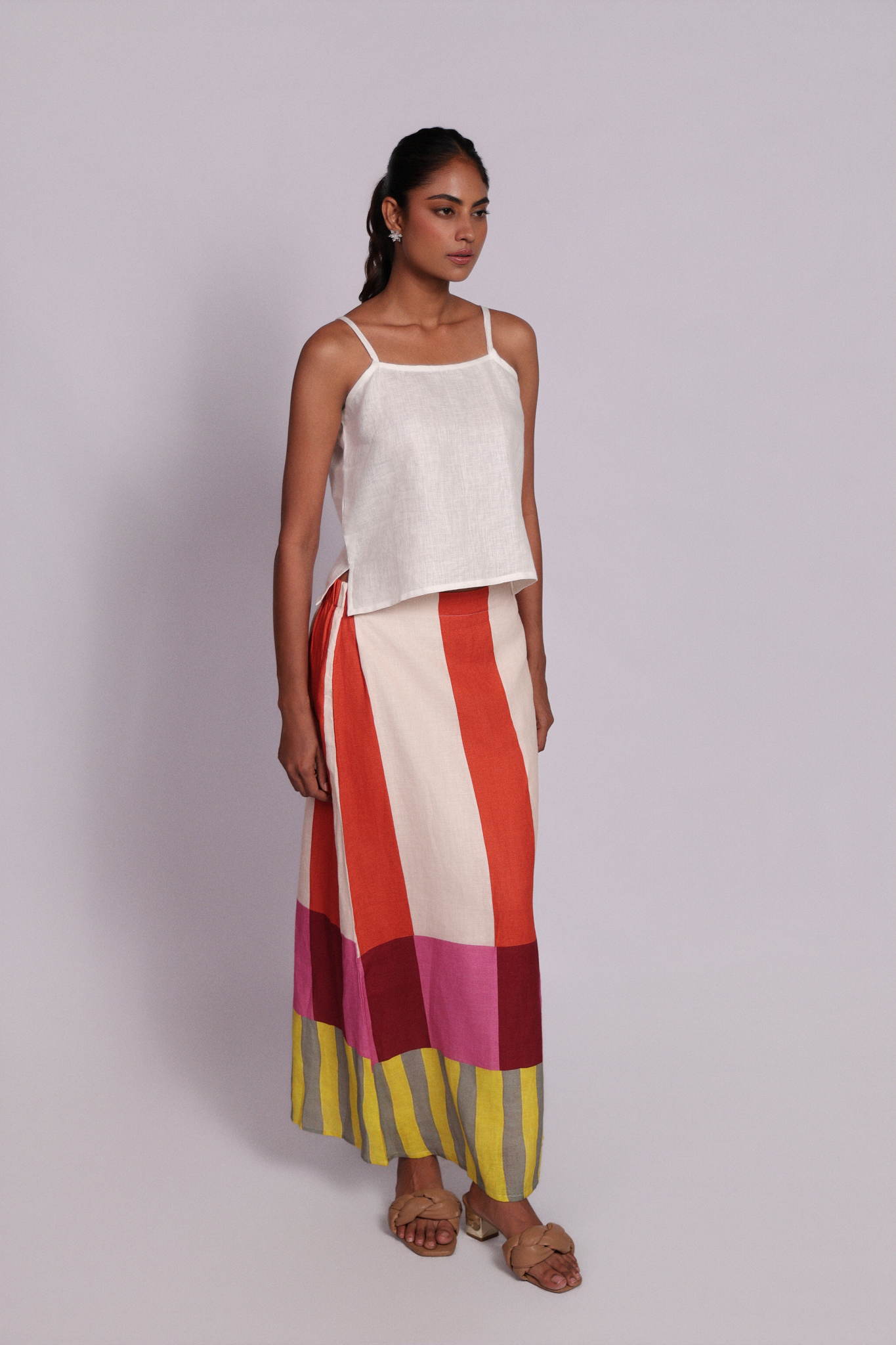 Sicily Skirt Sunset Stripes