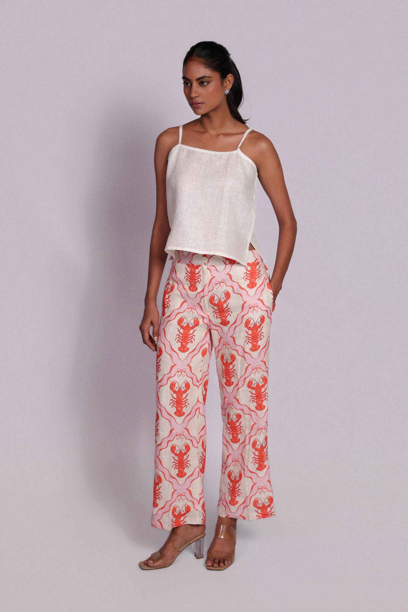 Aster Pants Coral Lobster