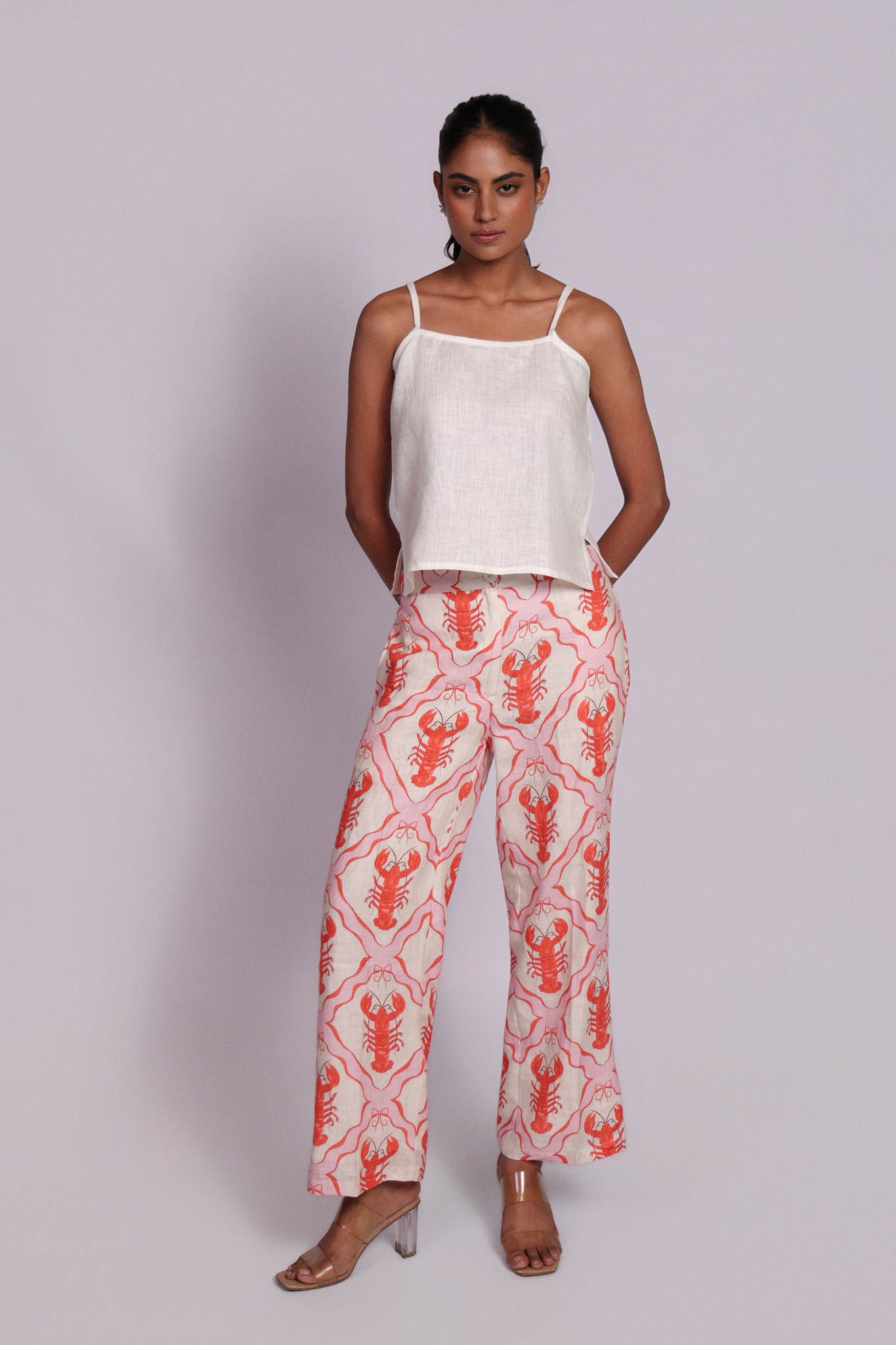 Aster Pants Coral Lobster
