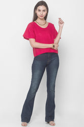 magnolia top fuchsia pink