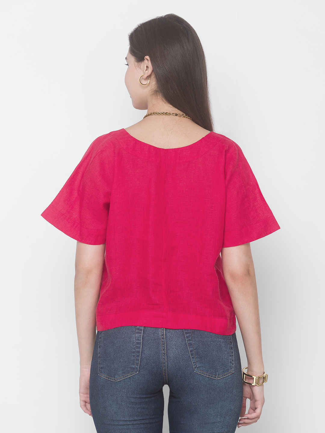 Magnolia Top Fuchsia Pink