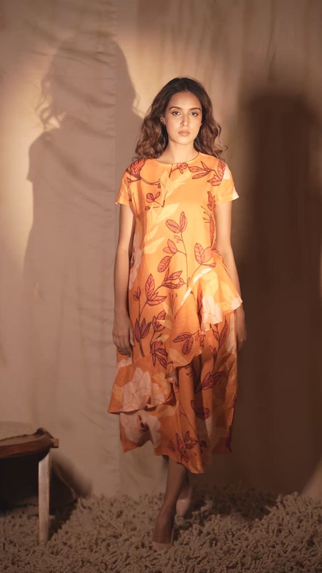Athena Dress Saumon Orange