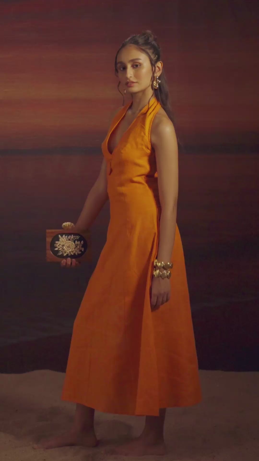 Samiha Dress Juicy Tangerine