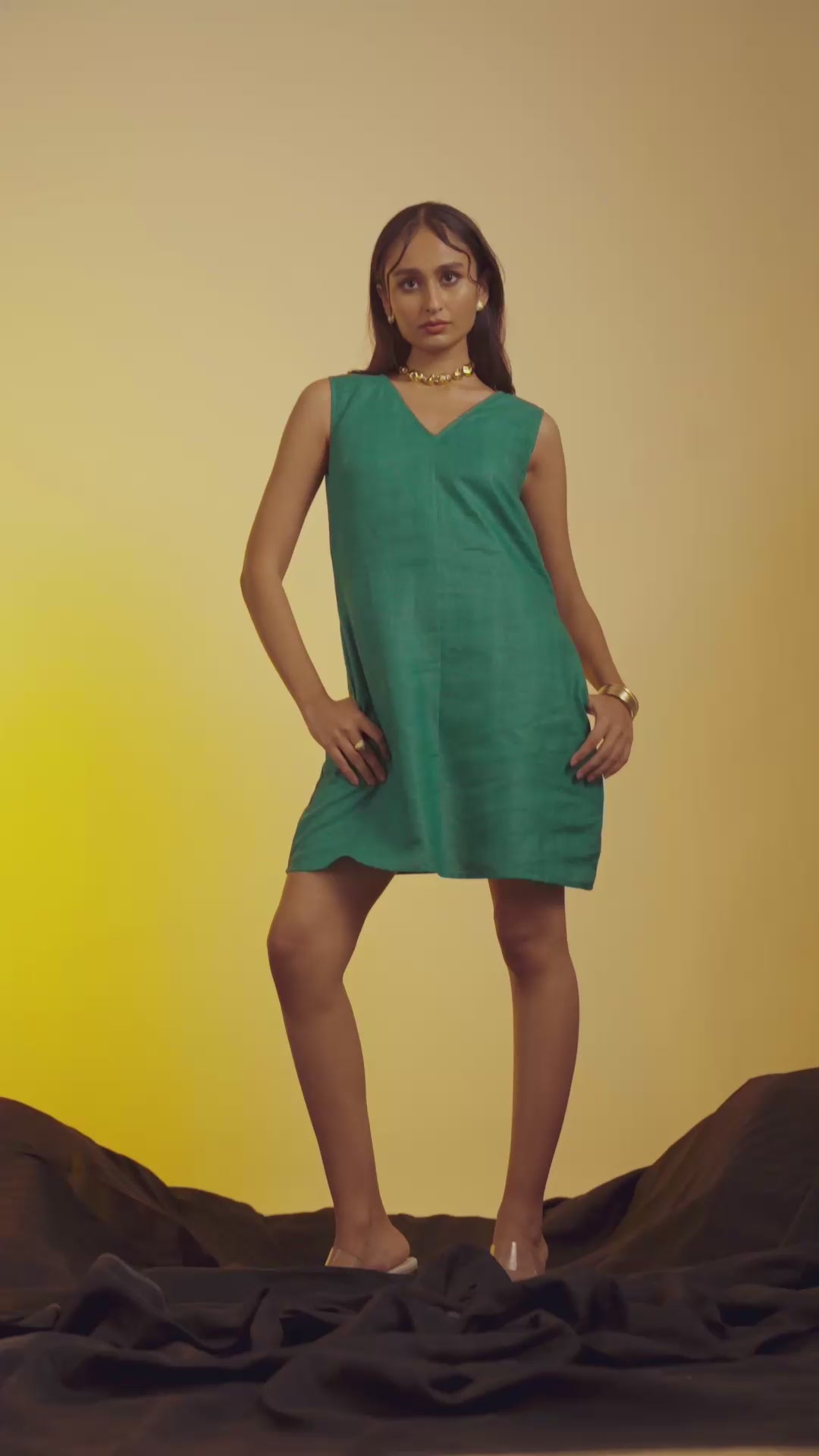 Tilda Dress Green Tea