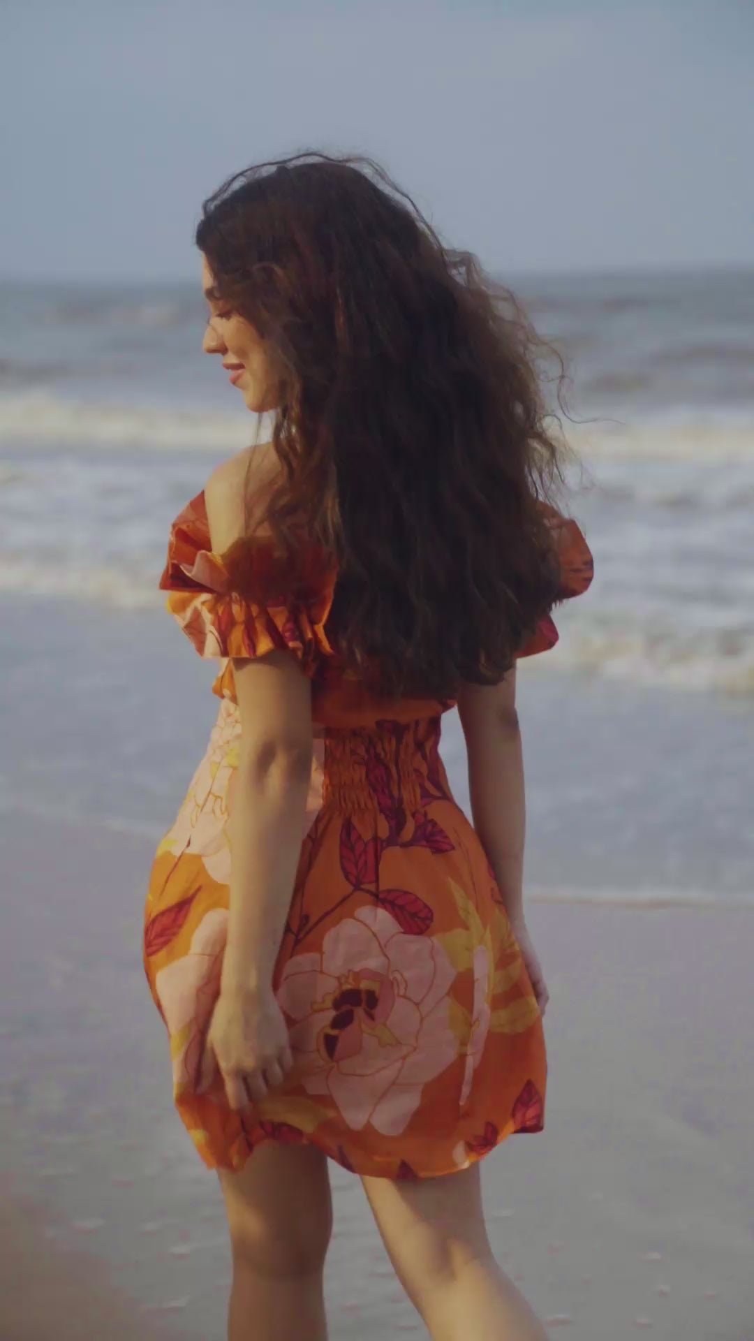 Aeris Dress Saumon Orange