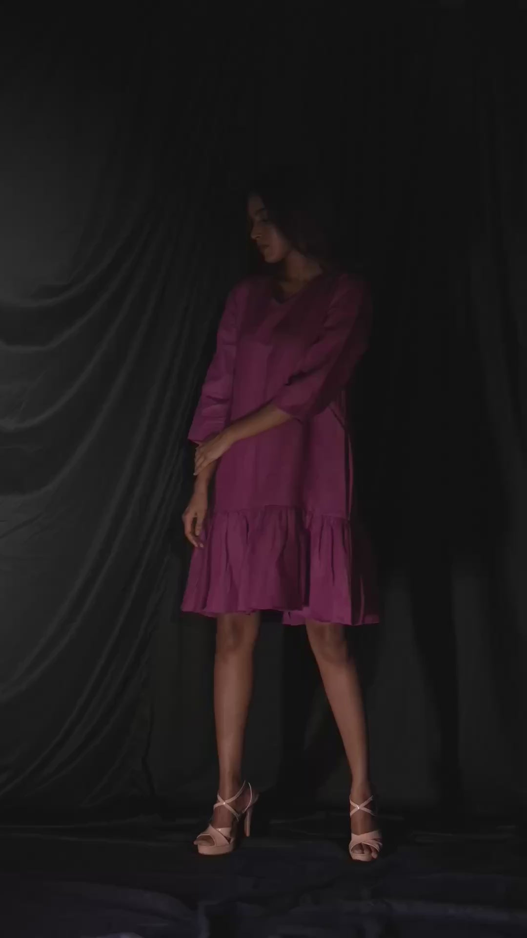 Fleur Dress Plum Purple