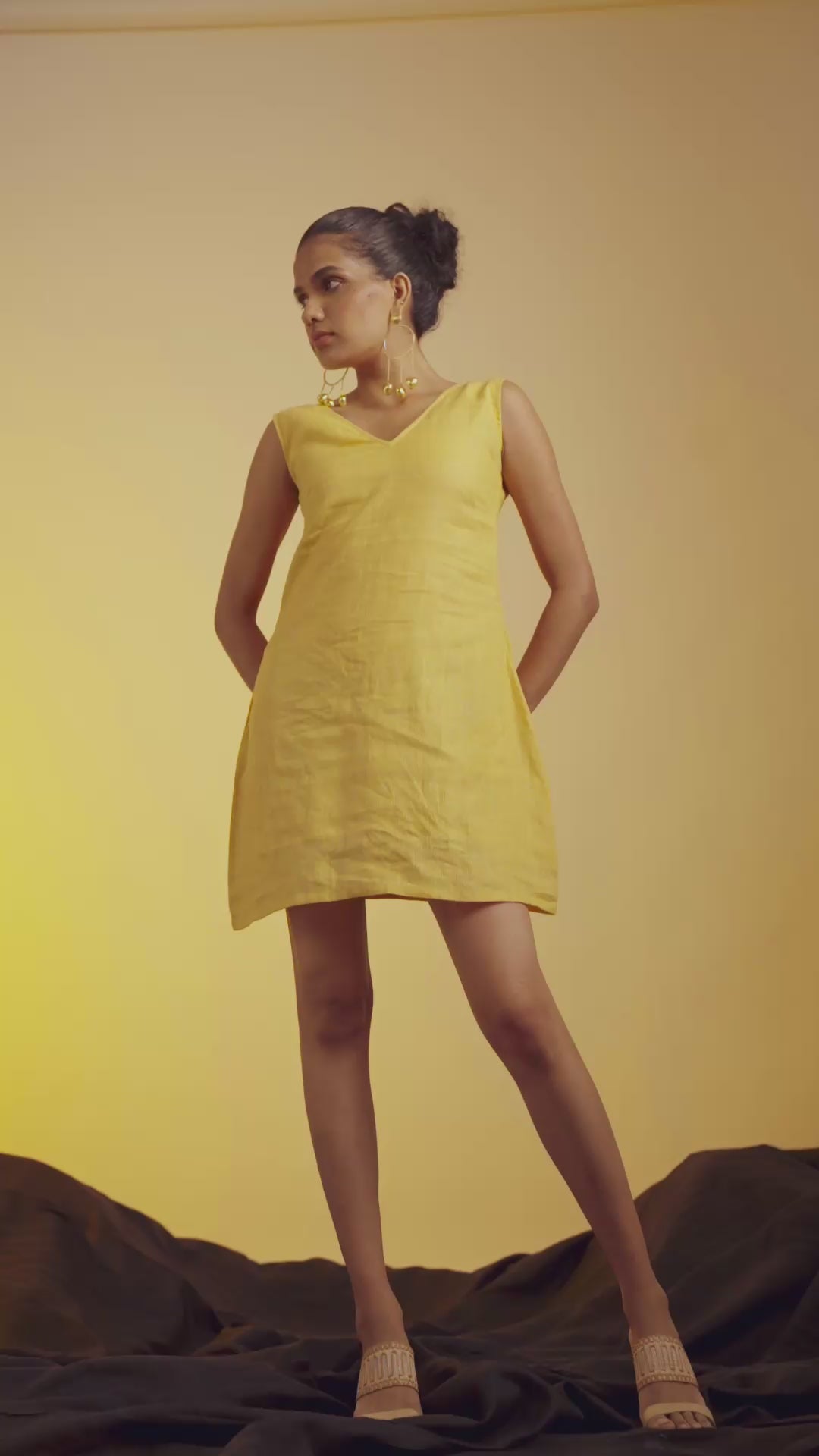 Tilda Dress Honey Mustard