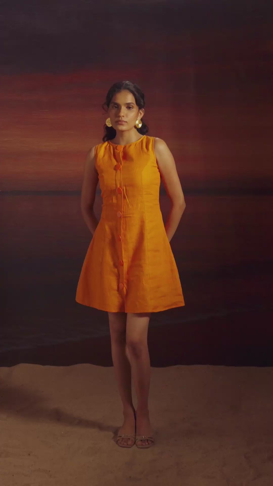 Rumi Dress Juicy Tangerine