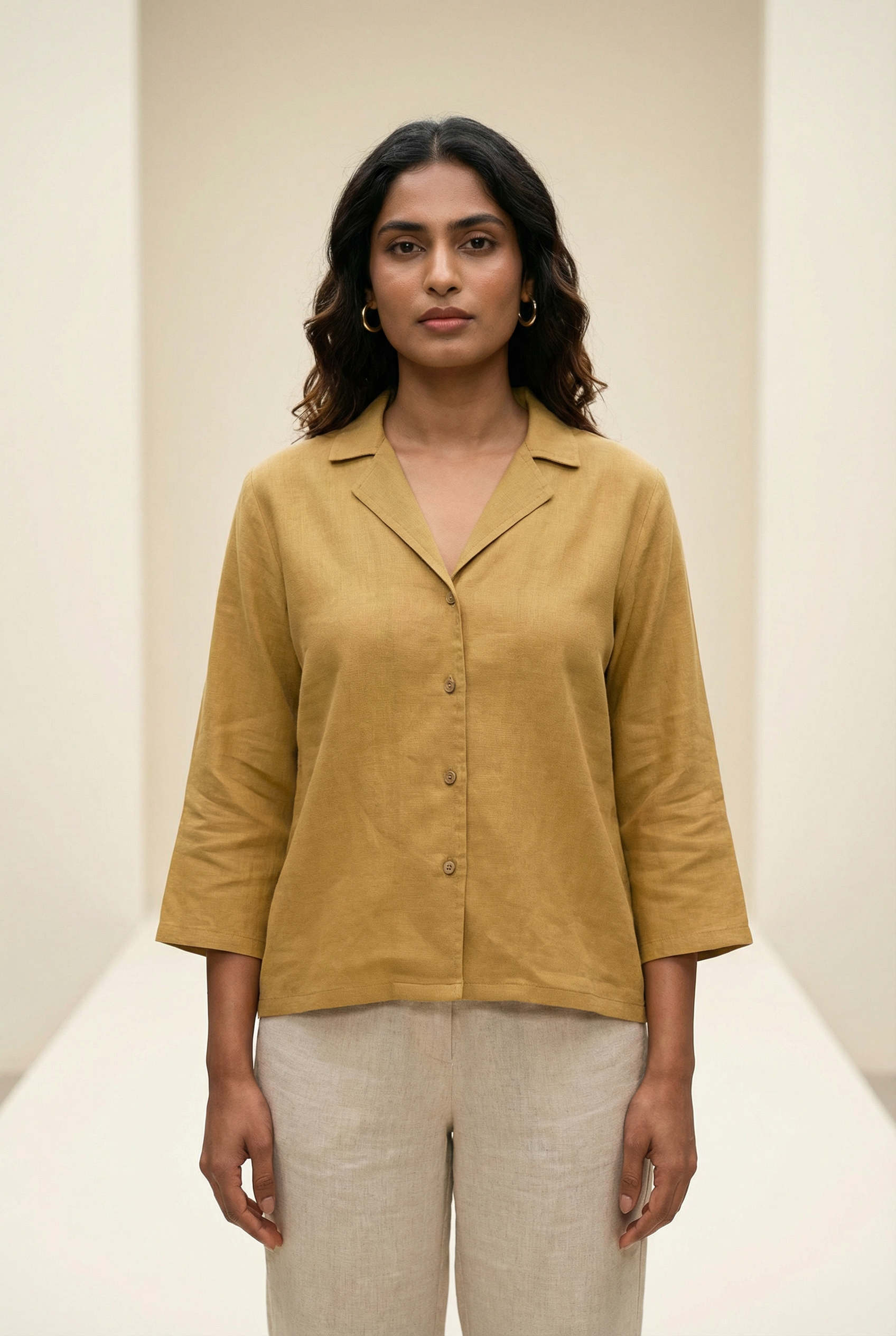 Laelia Shirt Ecru Beige