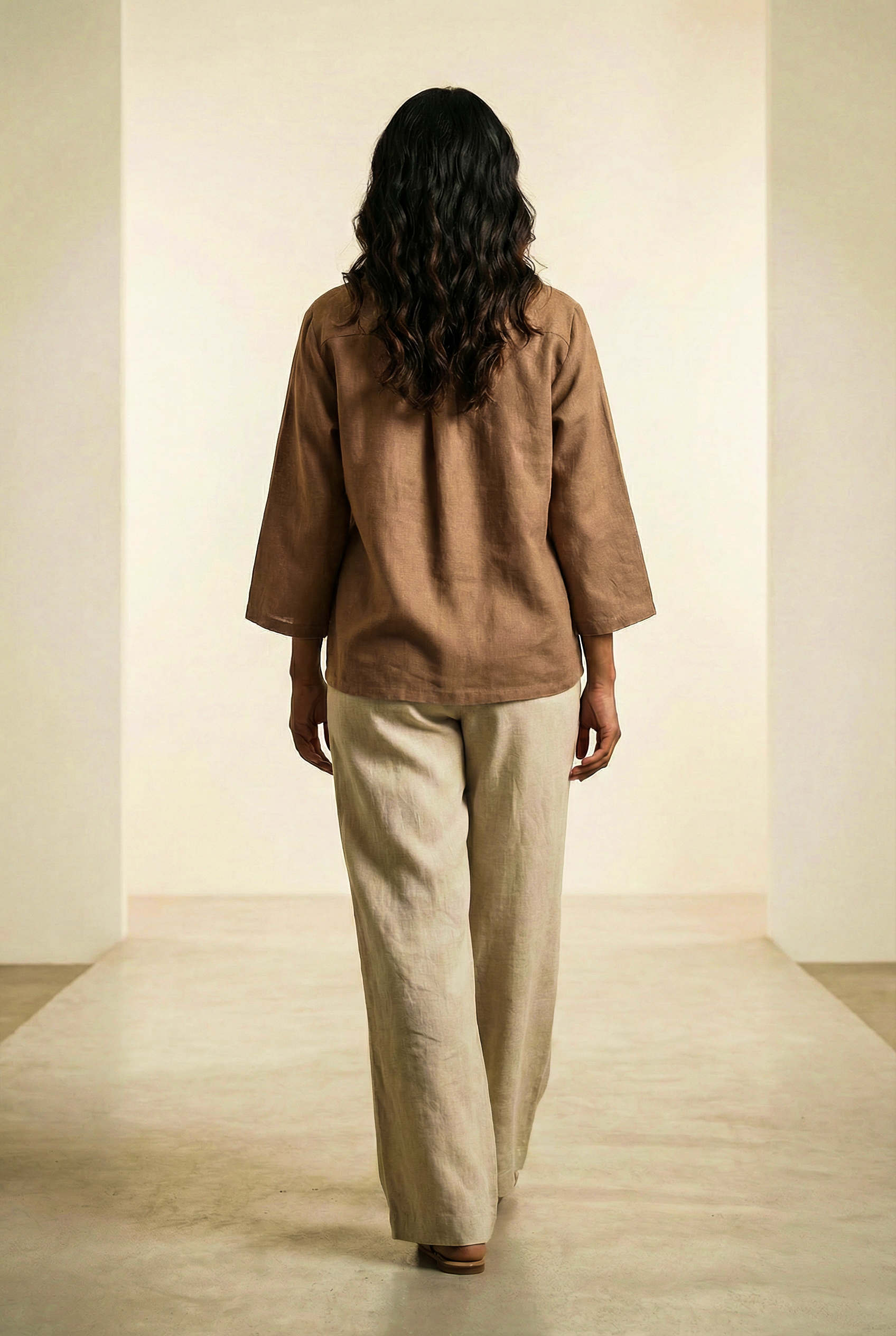 Laelia Shirt Chikoo Brown