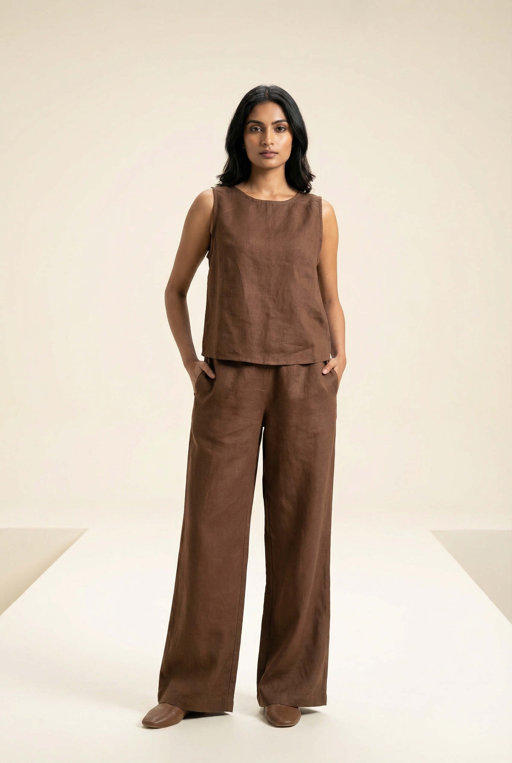 Maisie Top Chikoo Brown