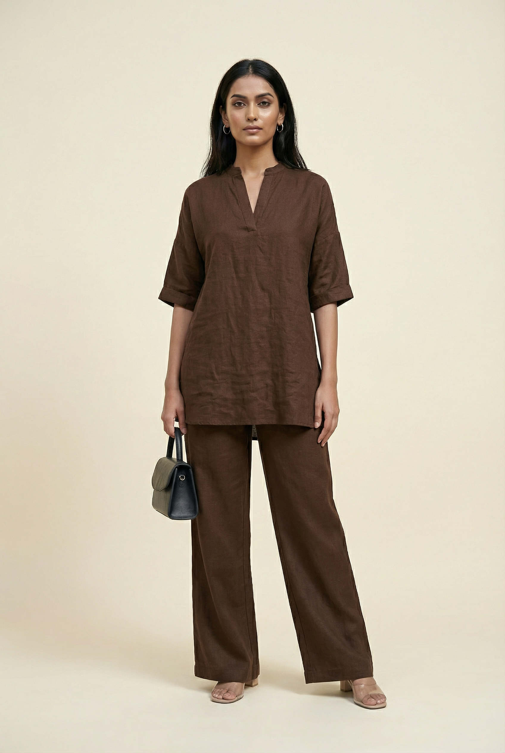 Maria Top Chikoo Brown