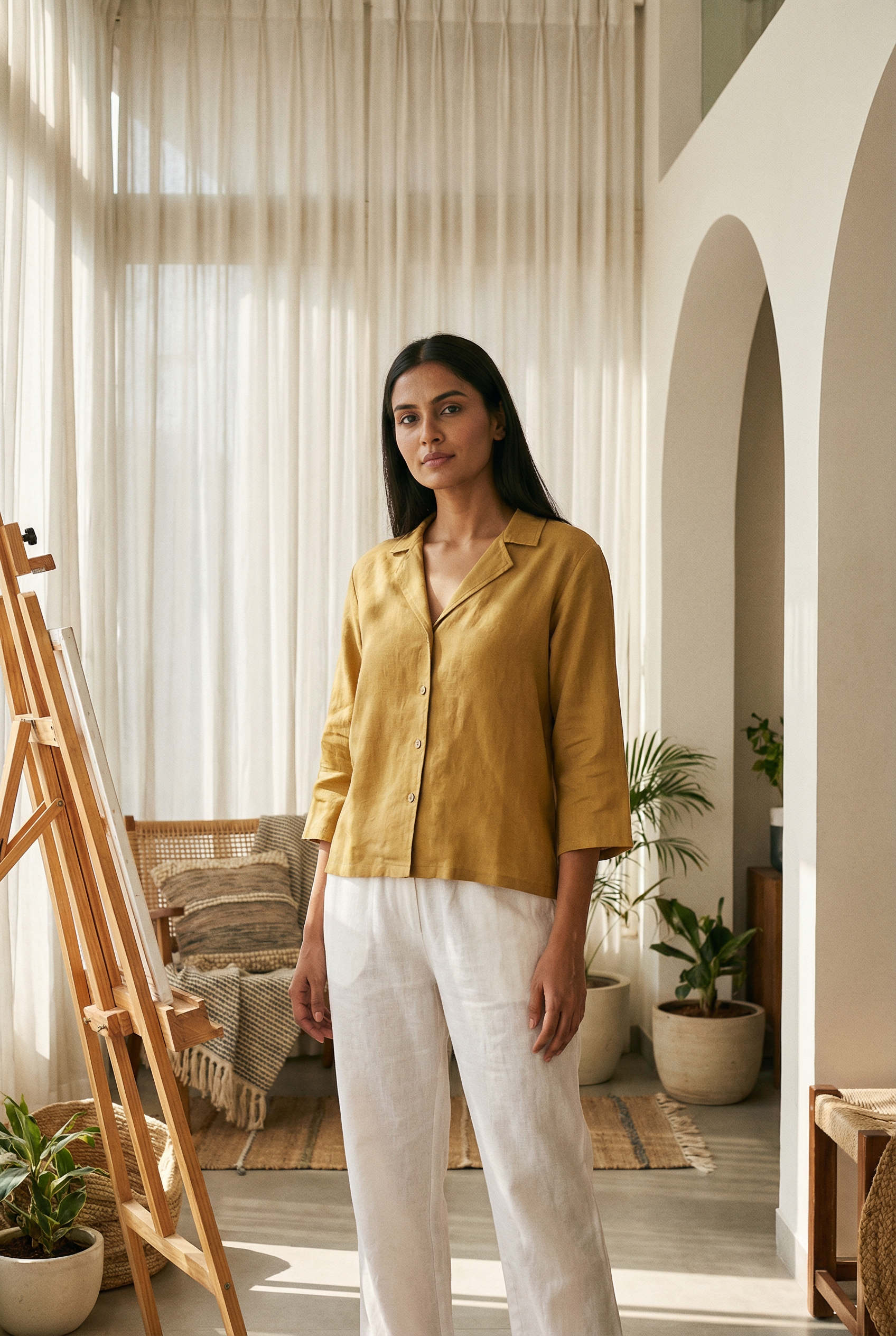 Laelia Shirt Ecru Beige