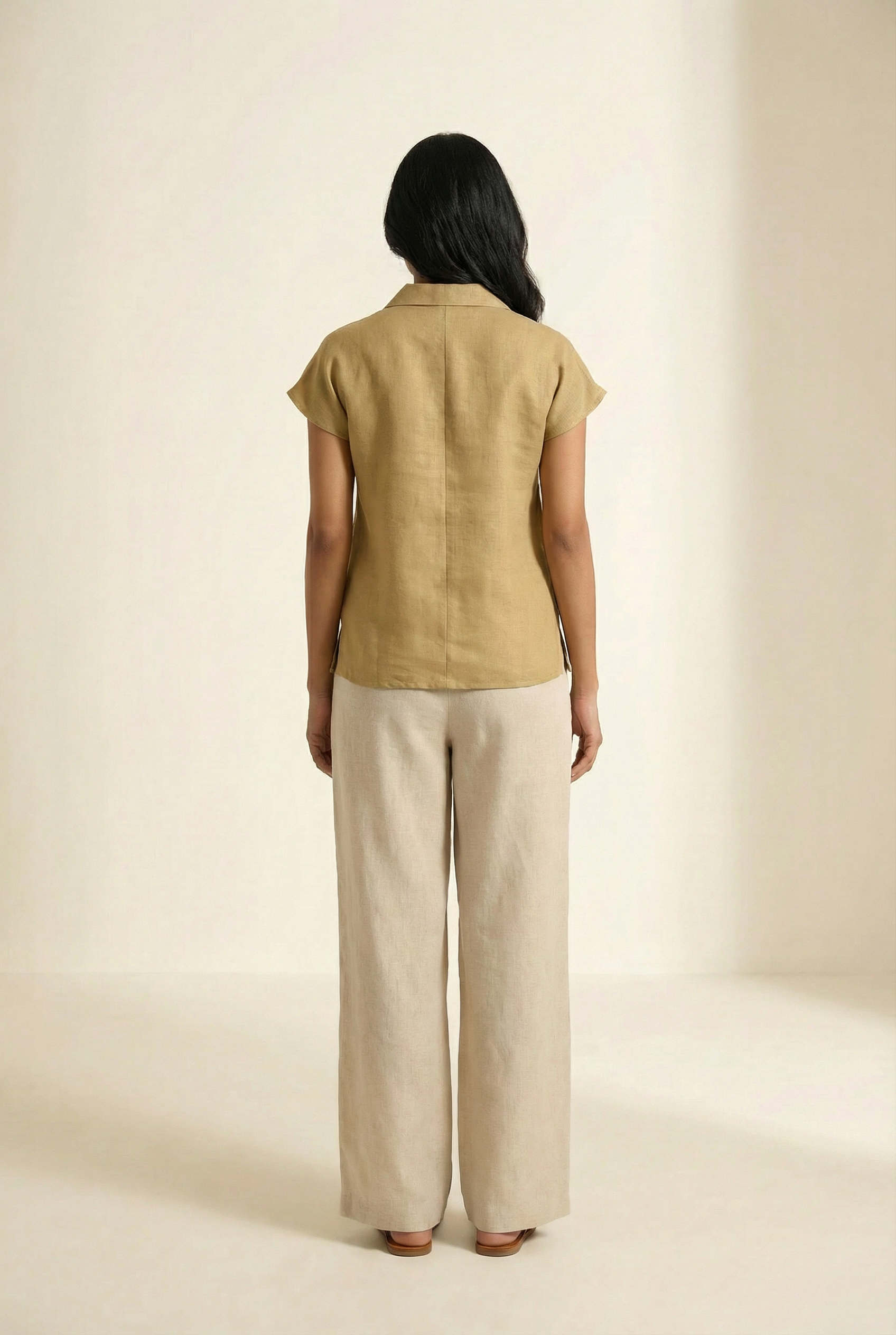 Maelis Top Ecru Beige