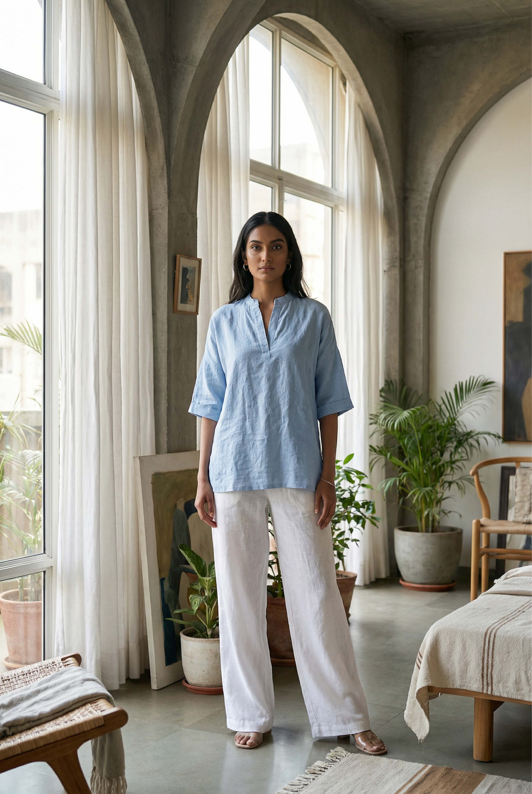 Maria Top Sky Blue