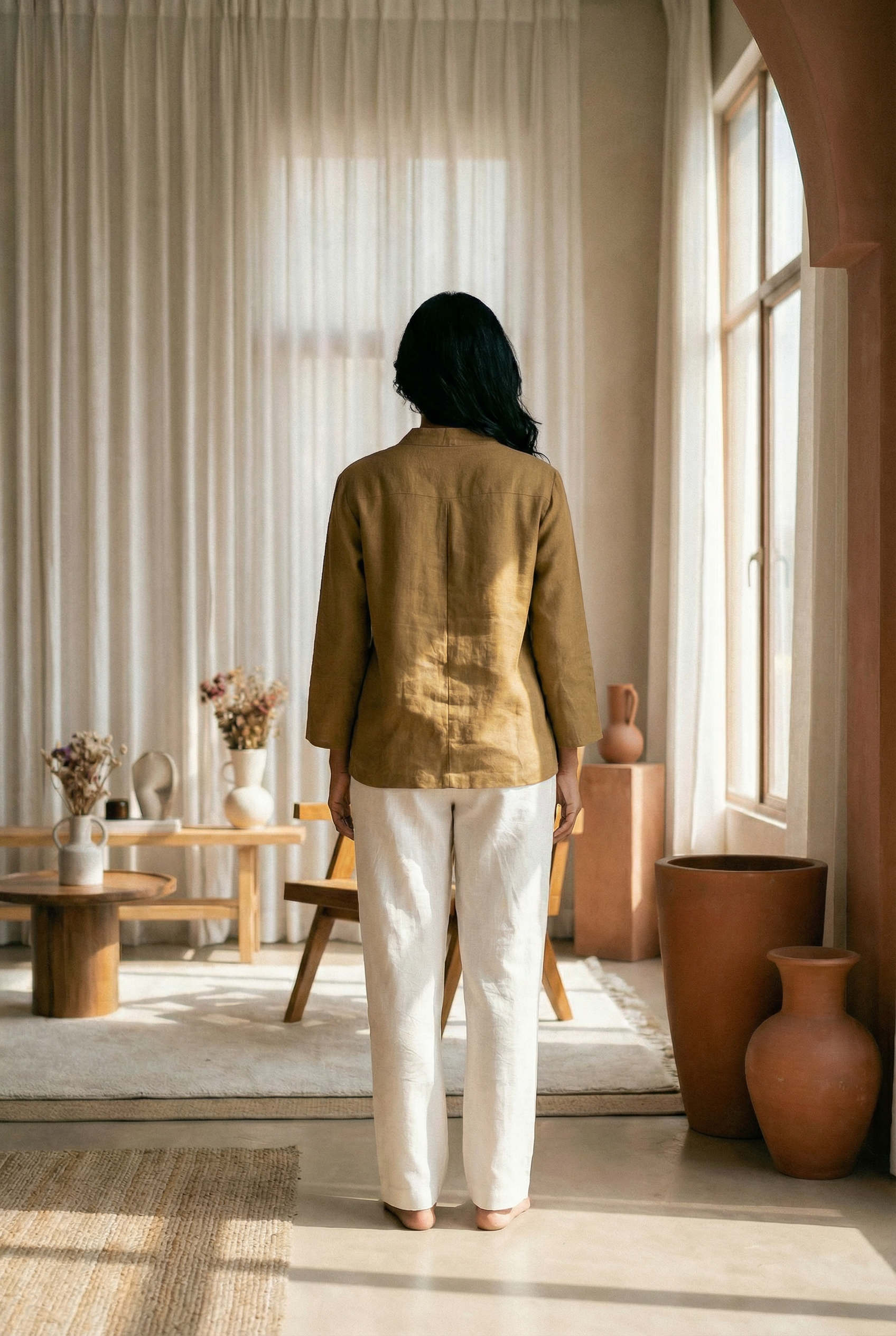 Figueroa Top Ecru Beige