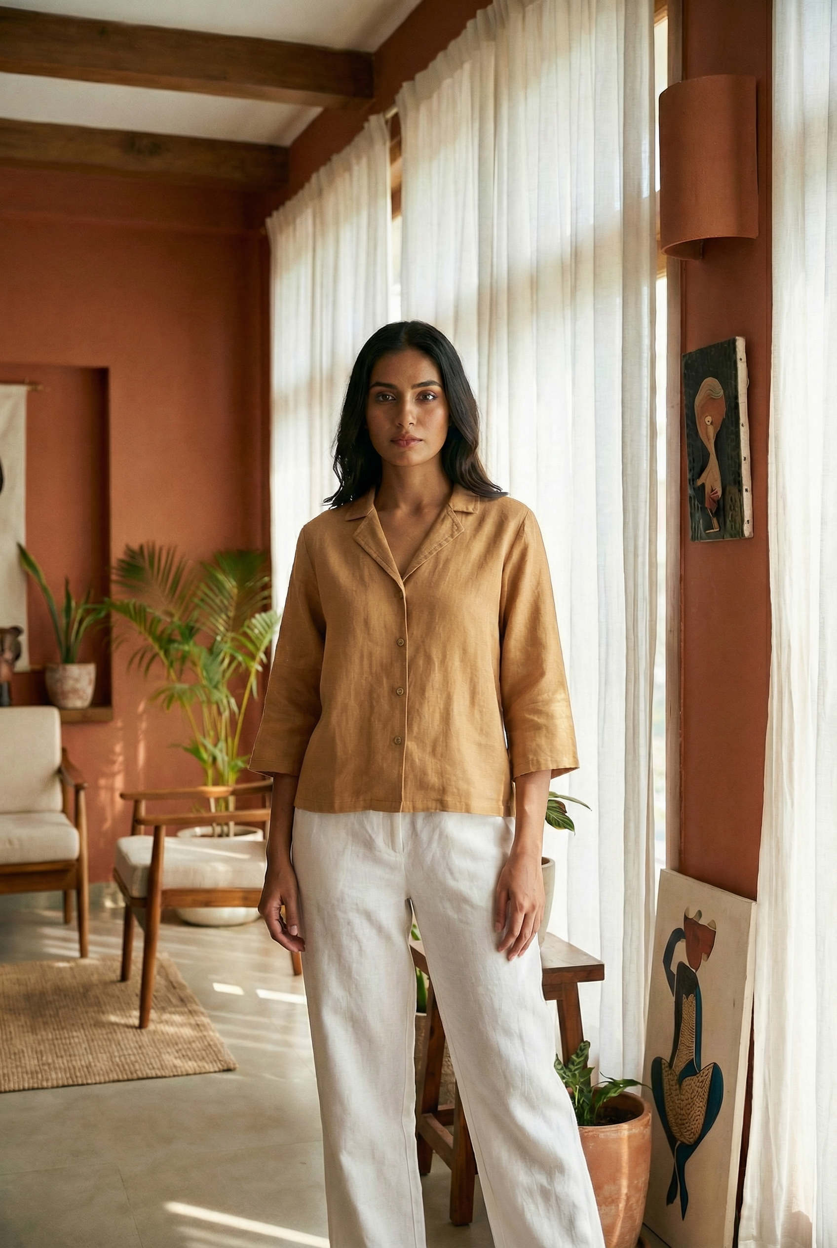 Laelia Shirt Ecru Beige