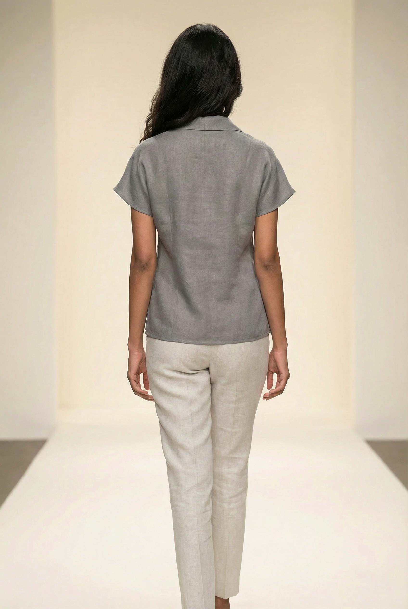 Maelis Top Cloud Grey