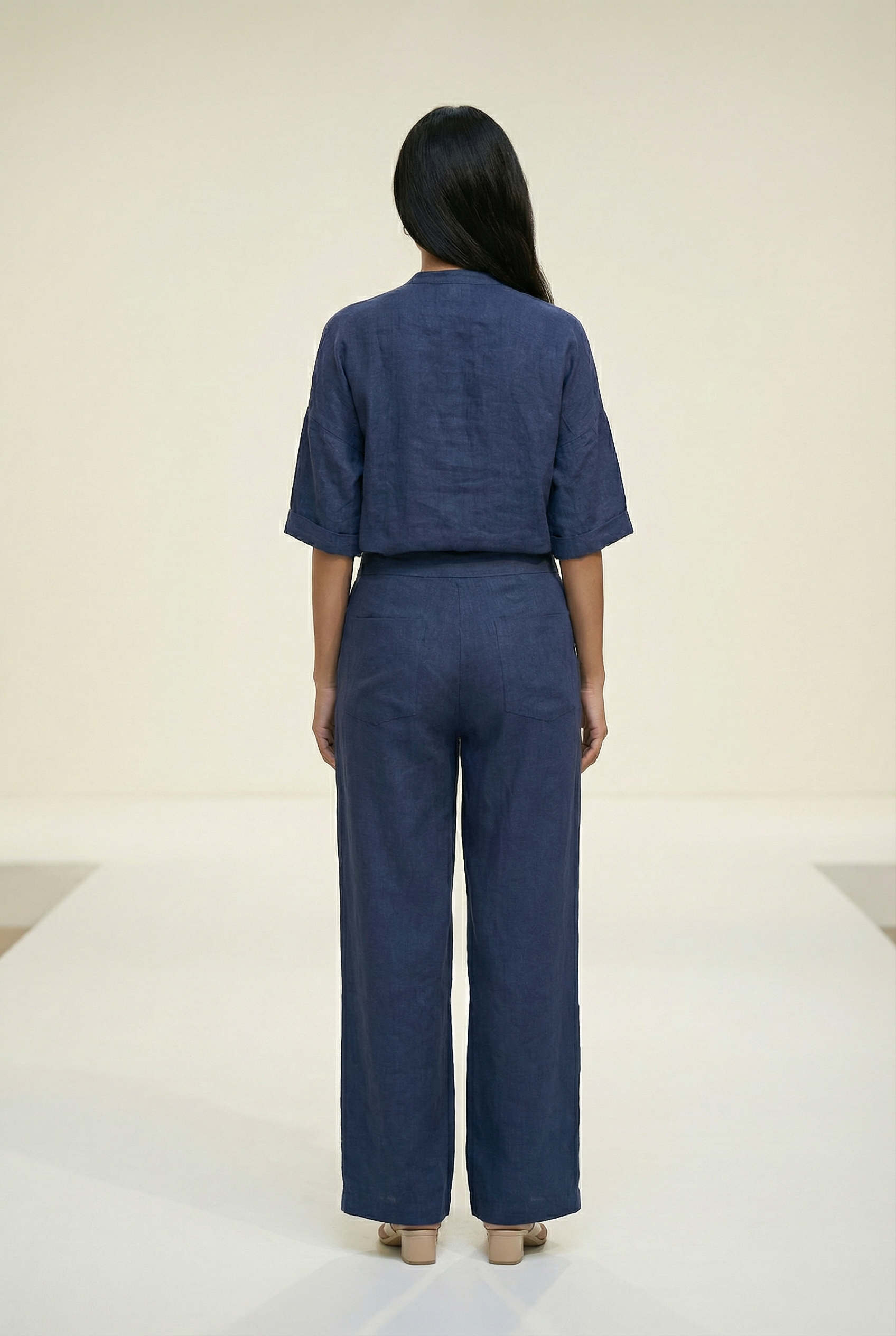 Maria Top Carbon Blue