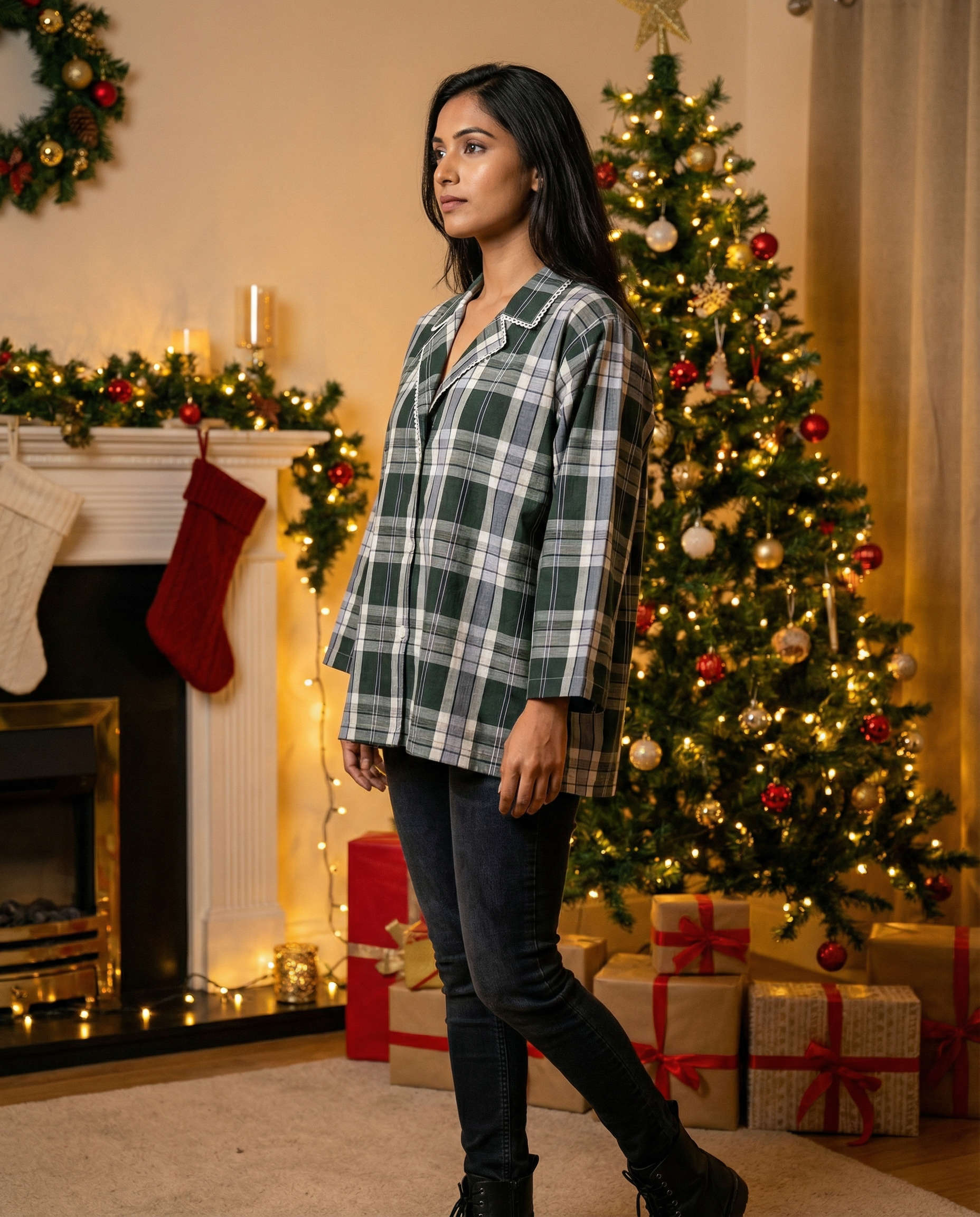 Holly Shirt Green Tartan