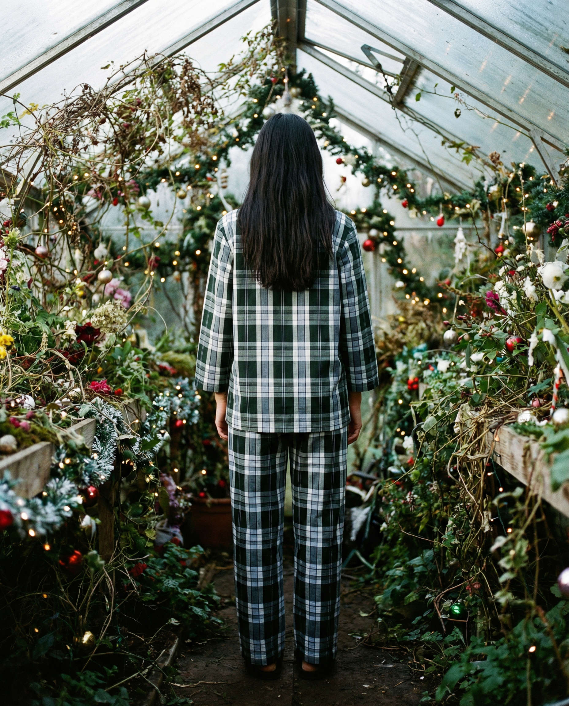 Aura Pants Green Tartan