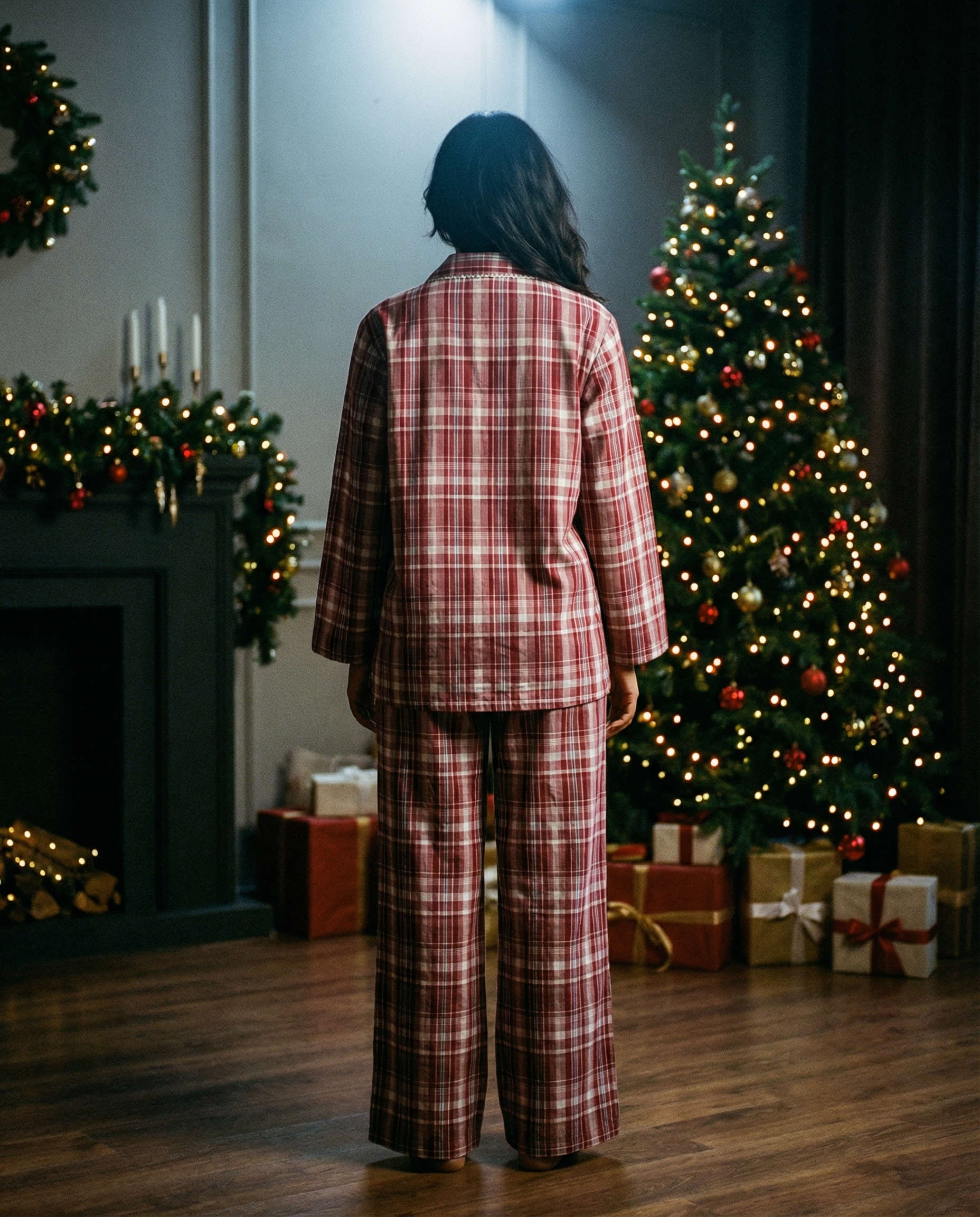 Holly Aura Set Pink Tartan