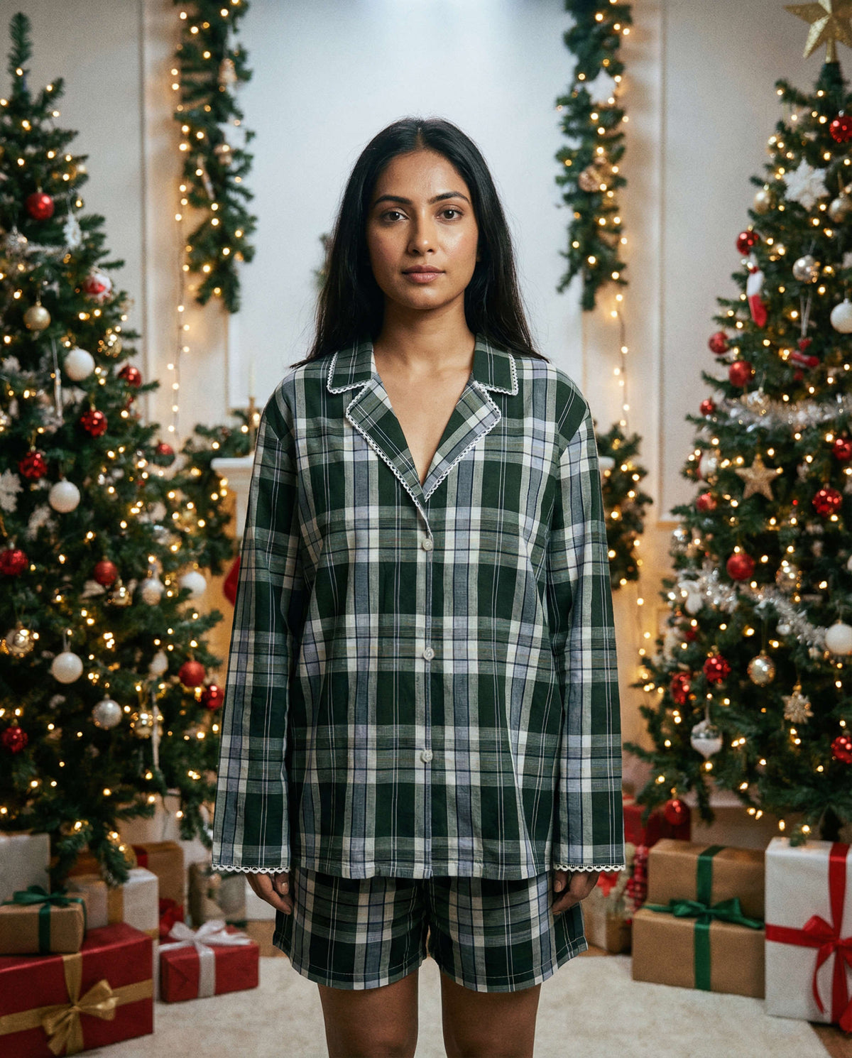 Holly Shirt Green Tartan