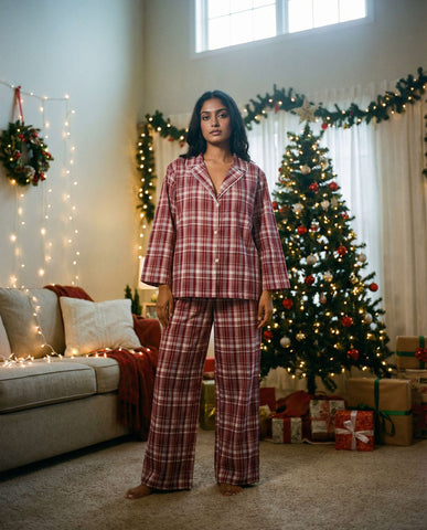 Holly Aura Set Pink Tartan