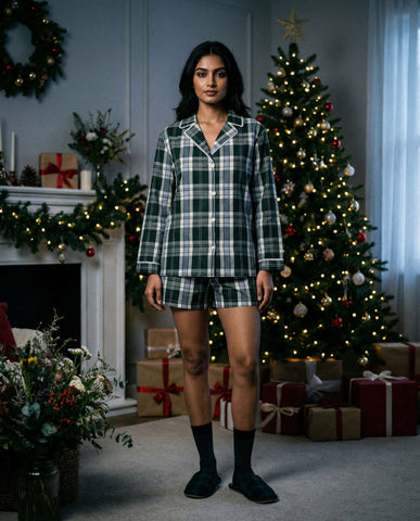 Holly Starlit Set Green Tartan