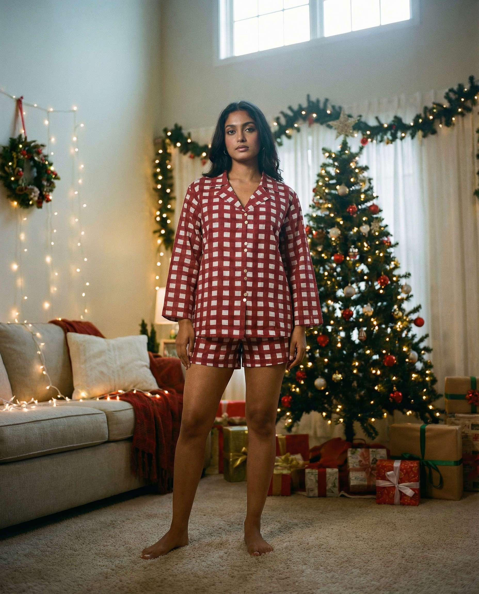 Starlit Shorts Candy Cane