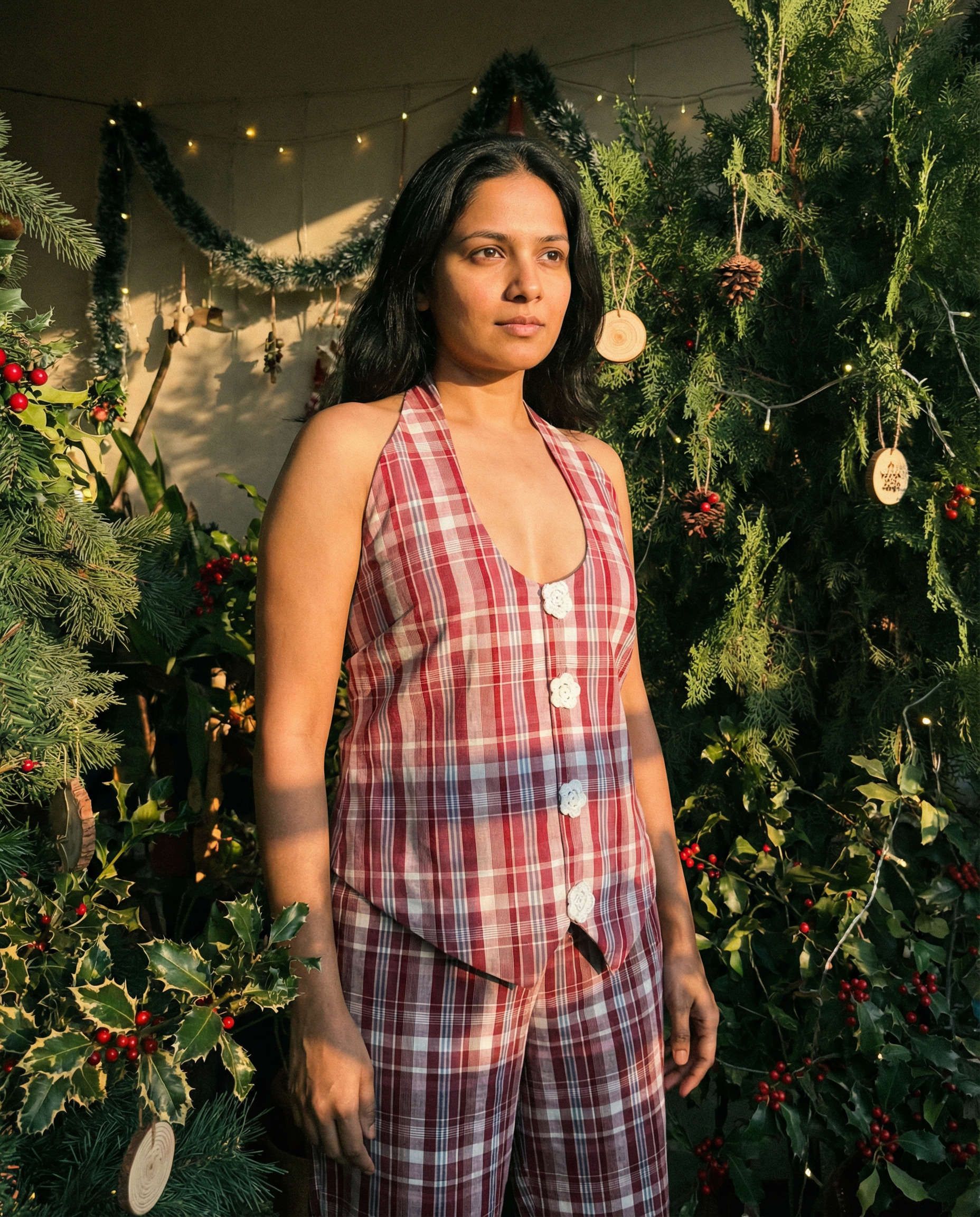 Noel Aura Set Pink Tartan