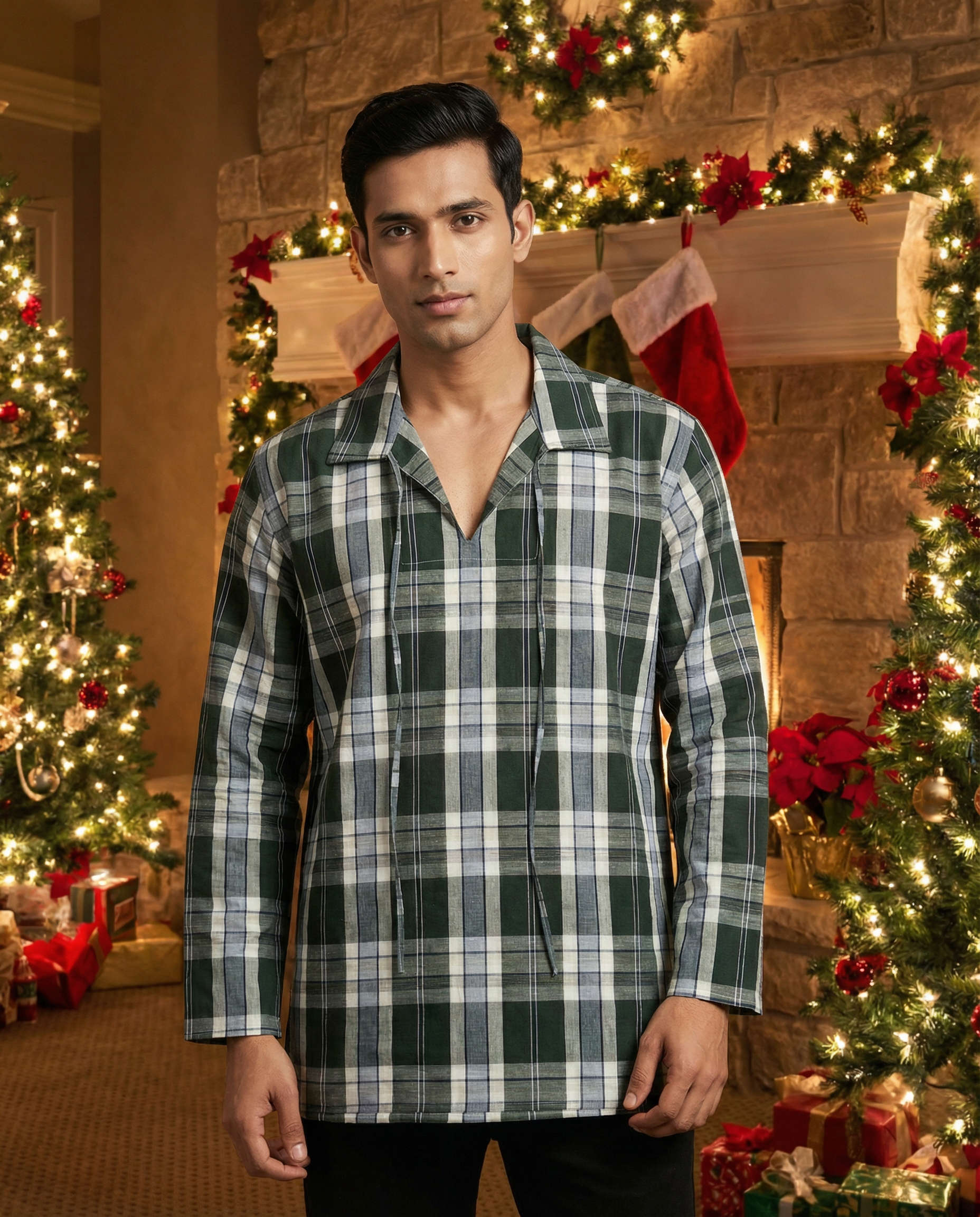 Dawn Polo Green Tartan