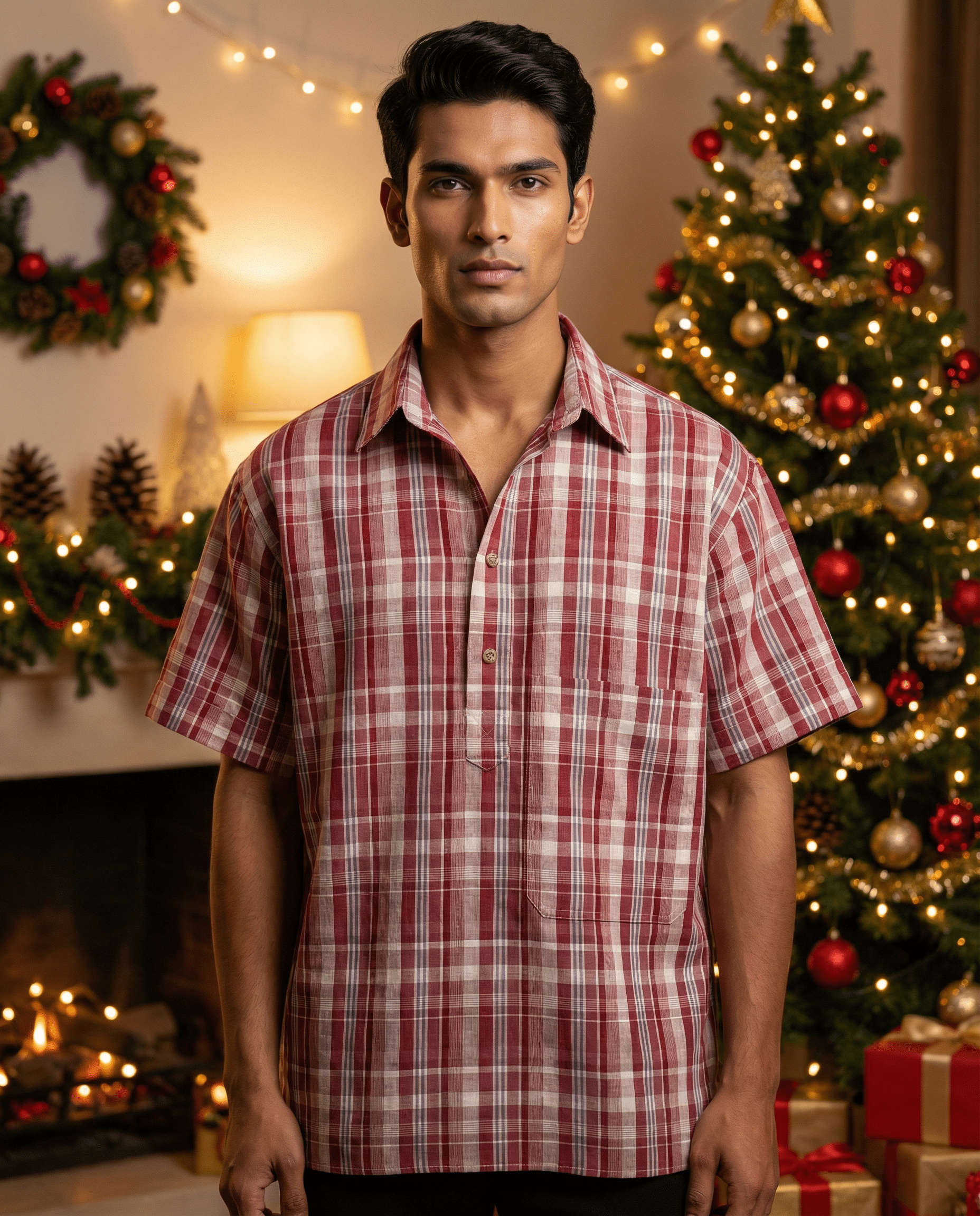 Eden Shirt Pink Tartan