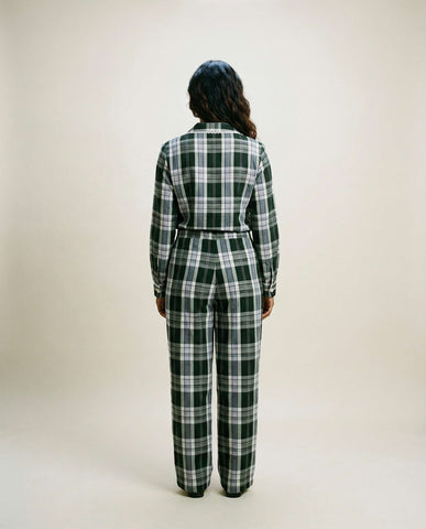 Aura Pants Green Tartan