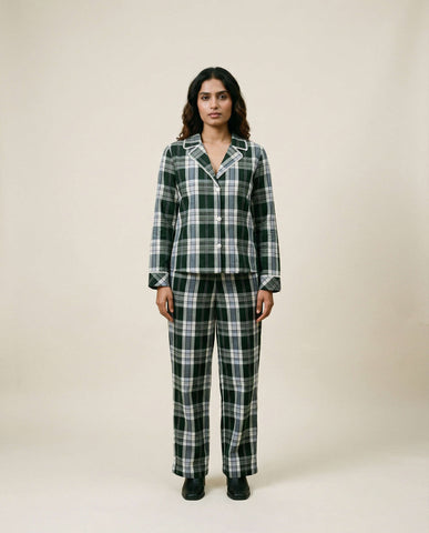 Aura Pants Green Tartan