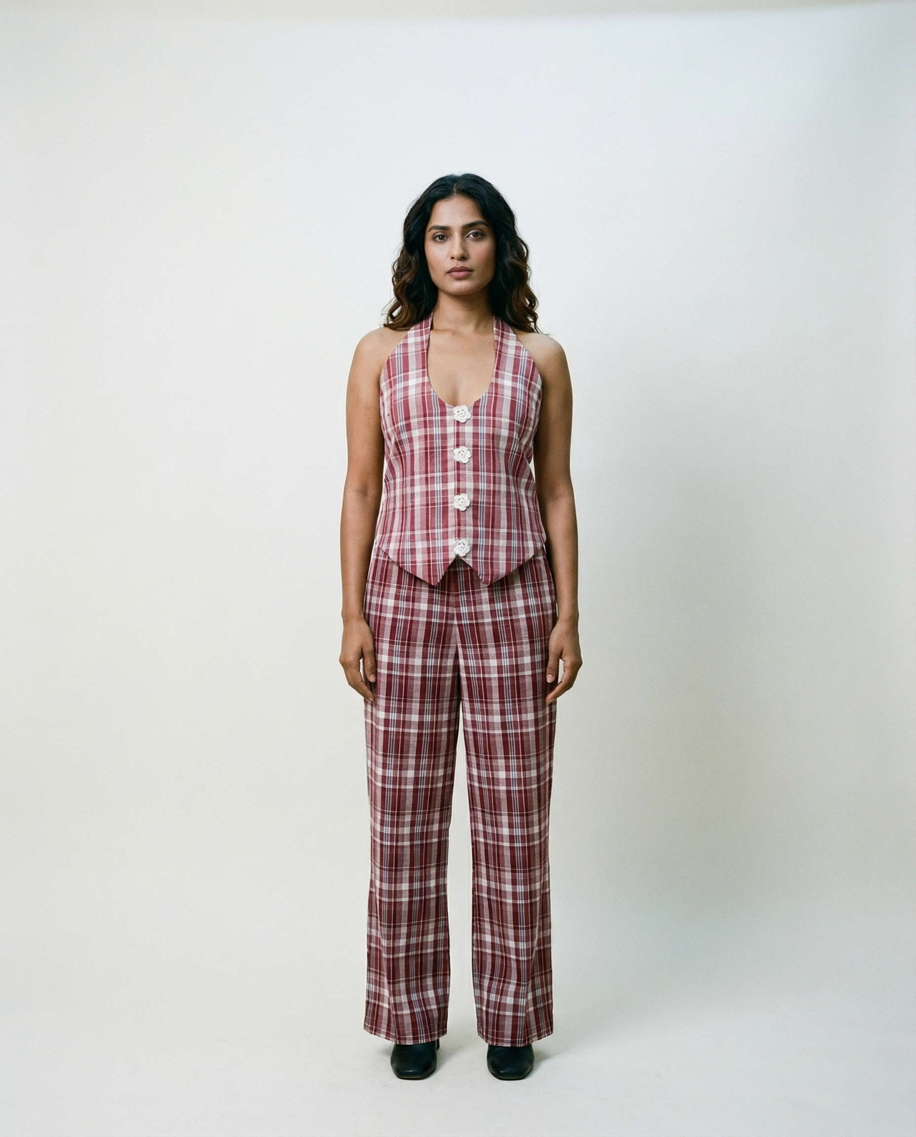 Noel Aura Set Pink Tartan